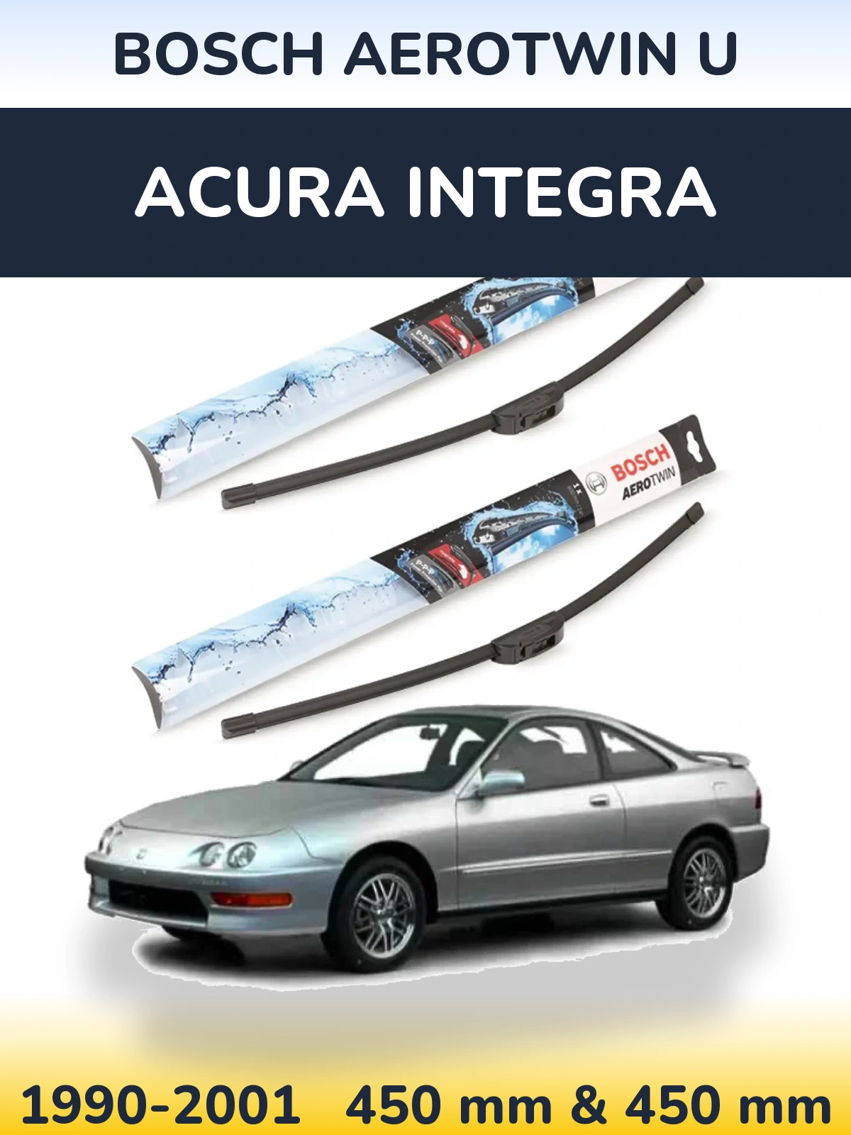 Torkarblad BOSCH AeroTwin U för Acura Integra