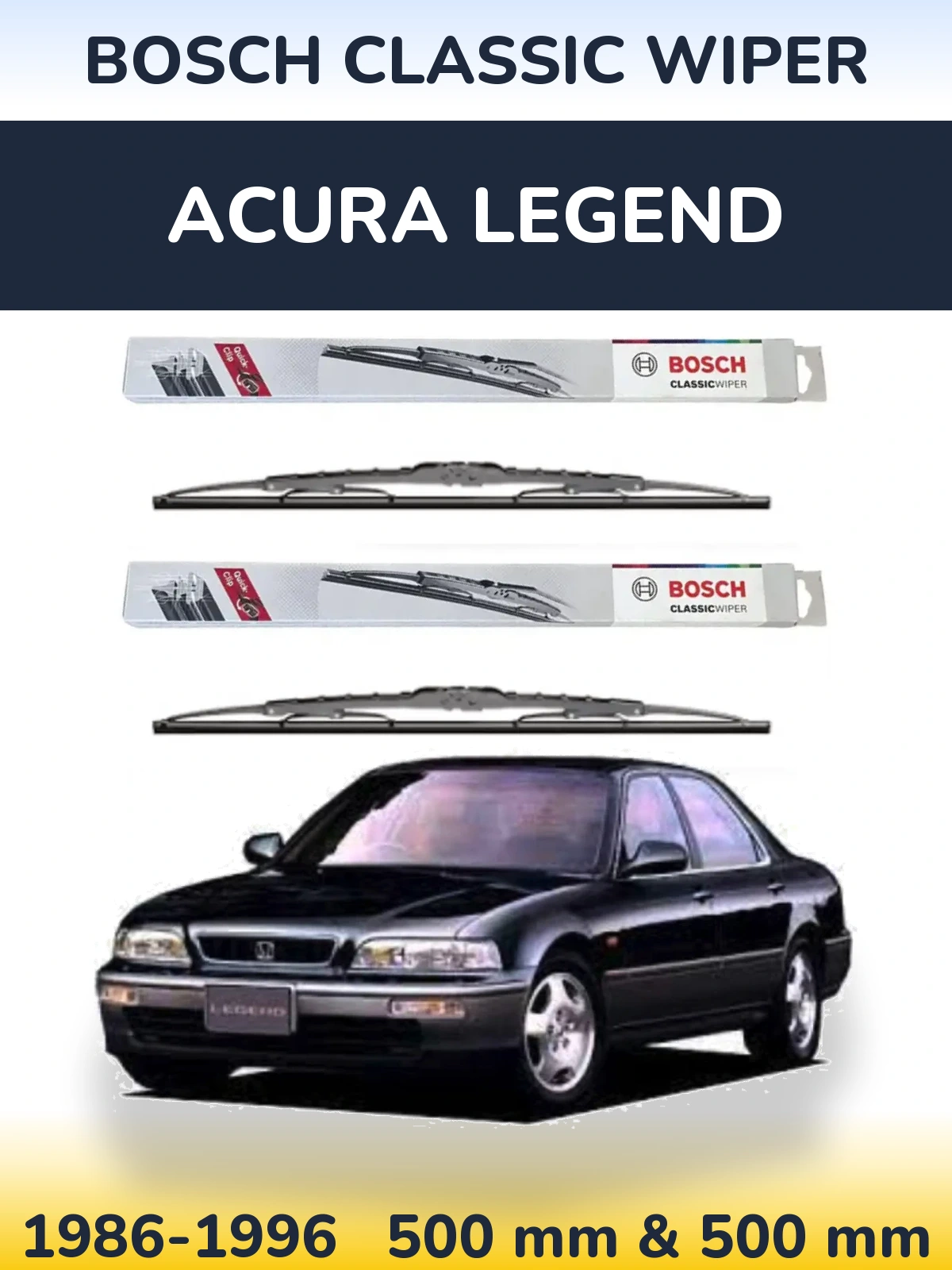 Torkarblad BOSCH Classic Wiper för Acura Legend
