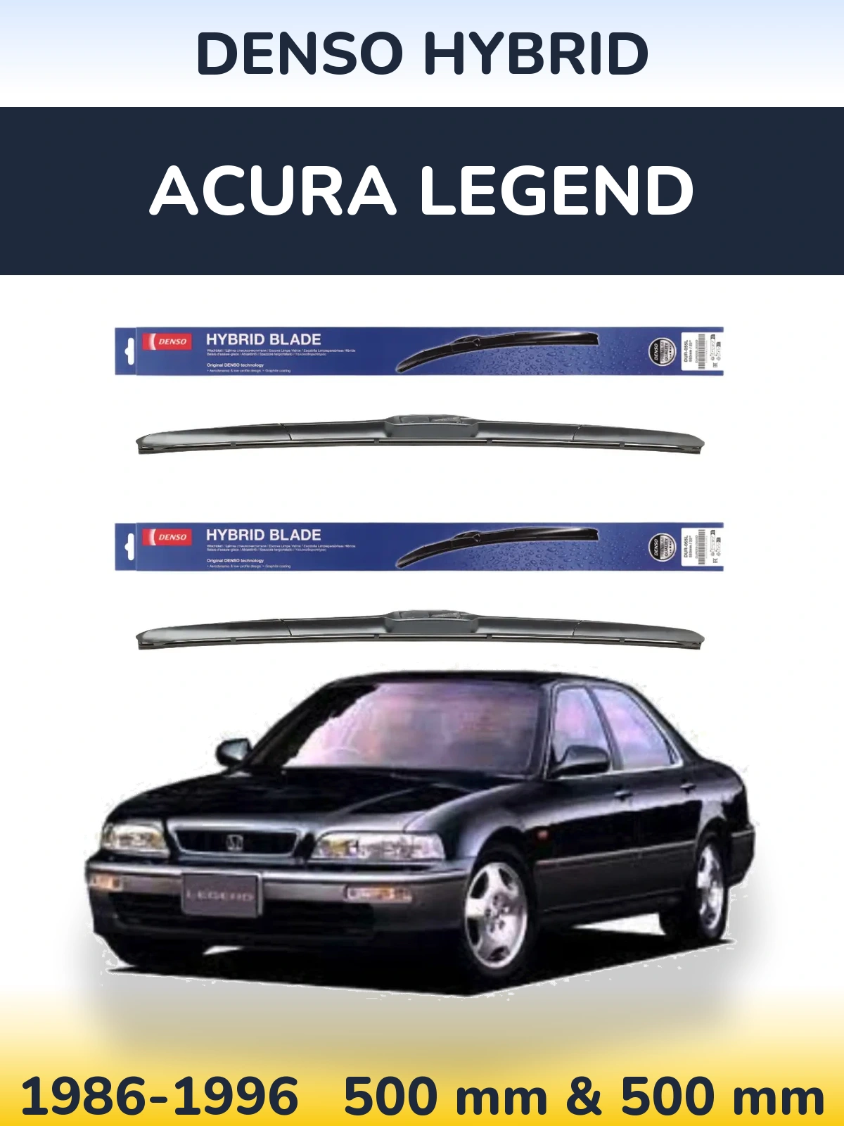 Torkarblad Denso Hybrid för Acura Legend