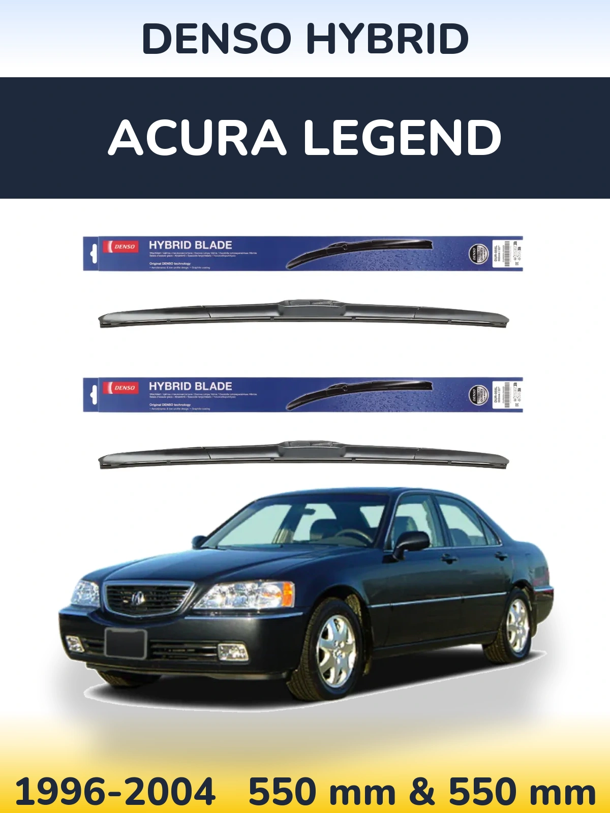 Torkarblad Denso Hybrid för Acura Legend