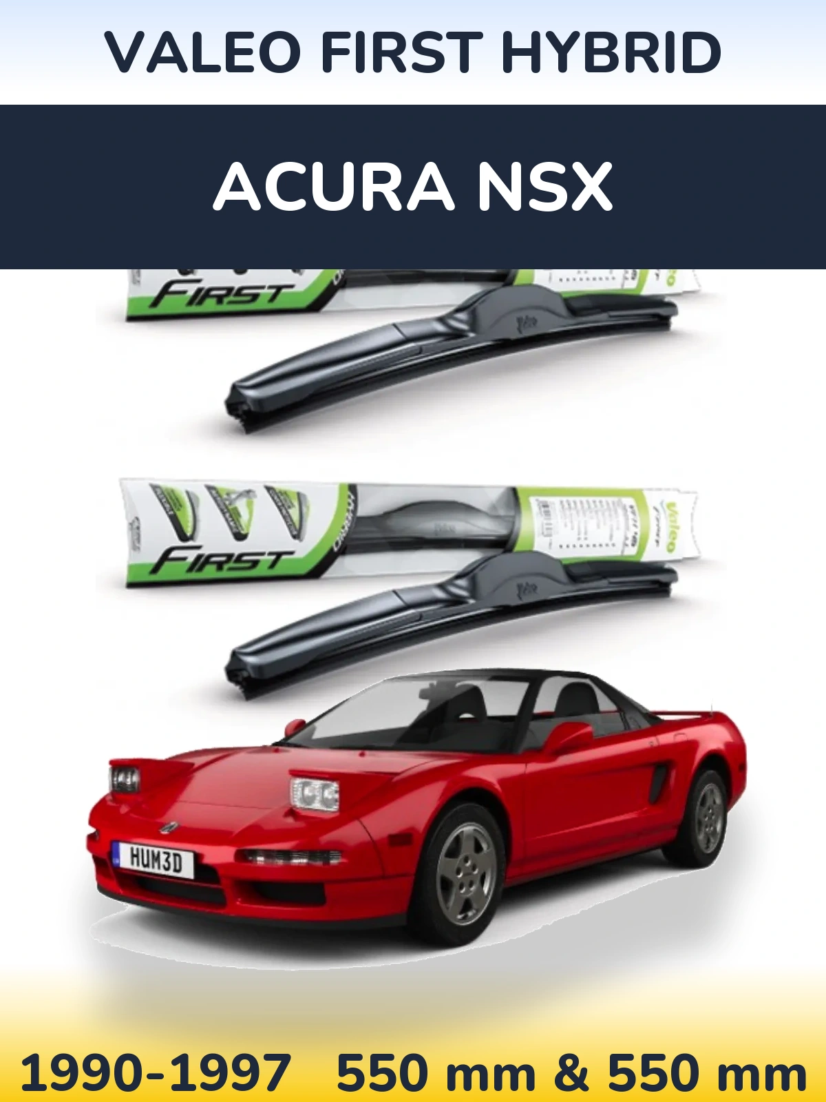 Torkarblad Valeo First Hybrid för Acura NSX