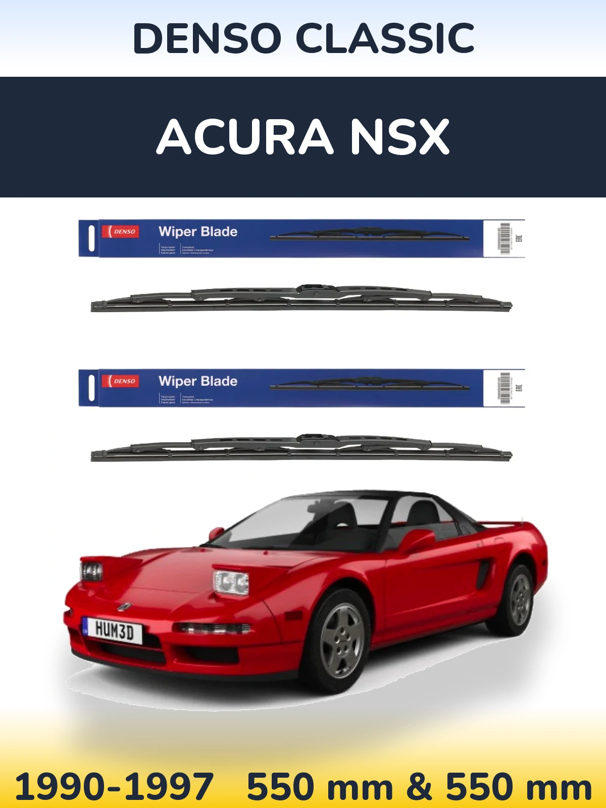 Torkarblad Denso Classic för Acura NSX