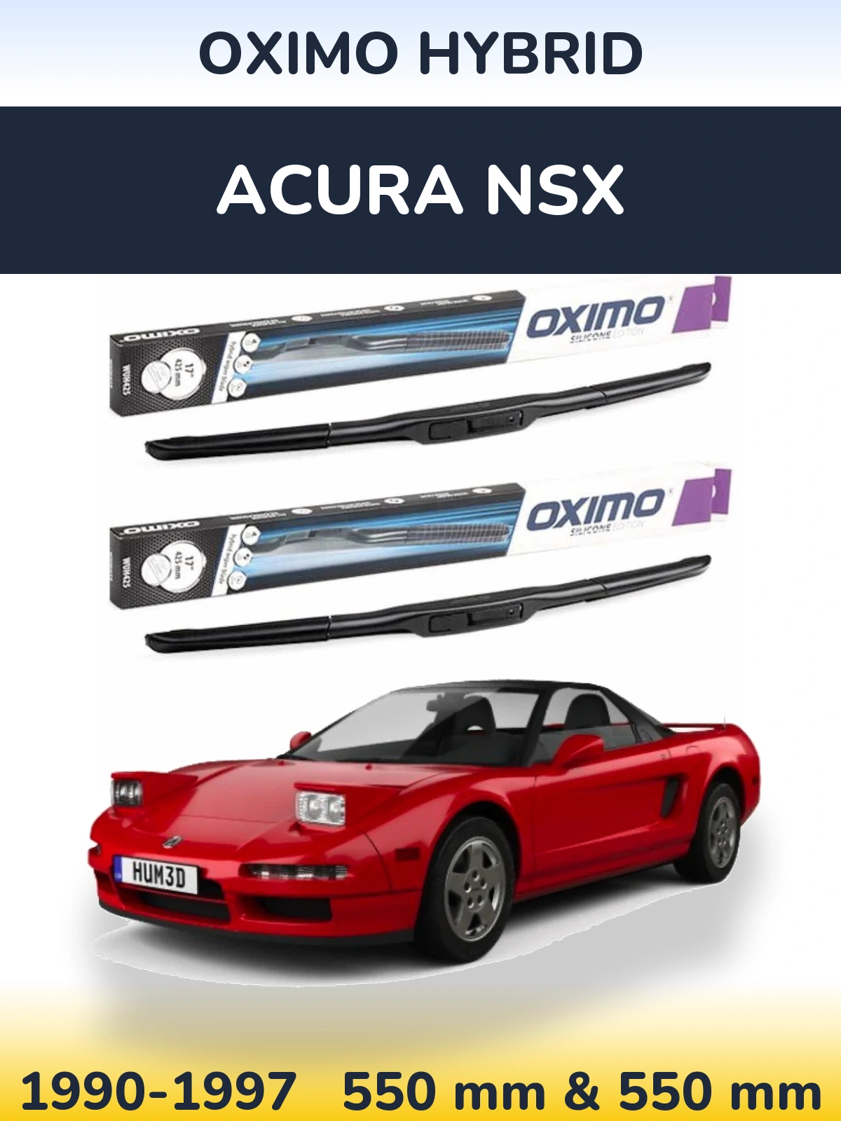 Torkarblad Oximo Hybrid för Acura NSX