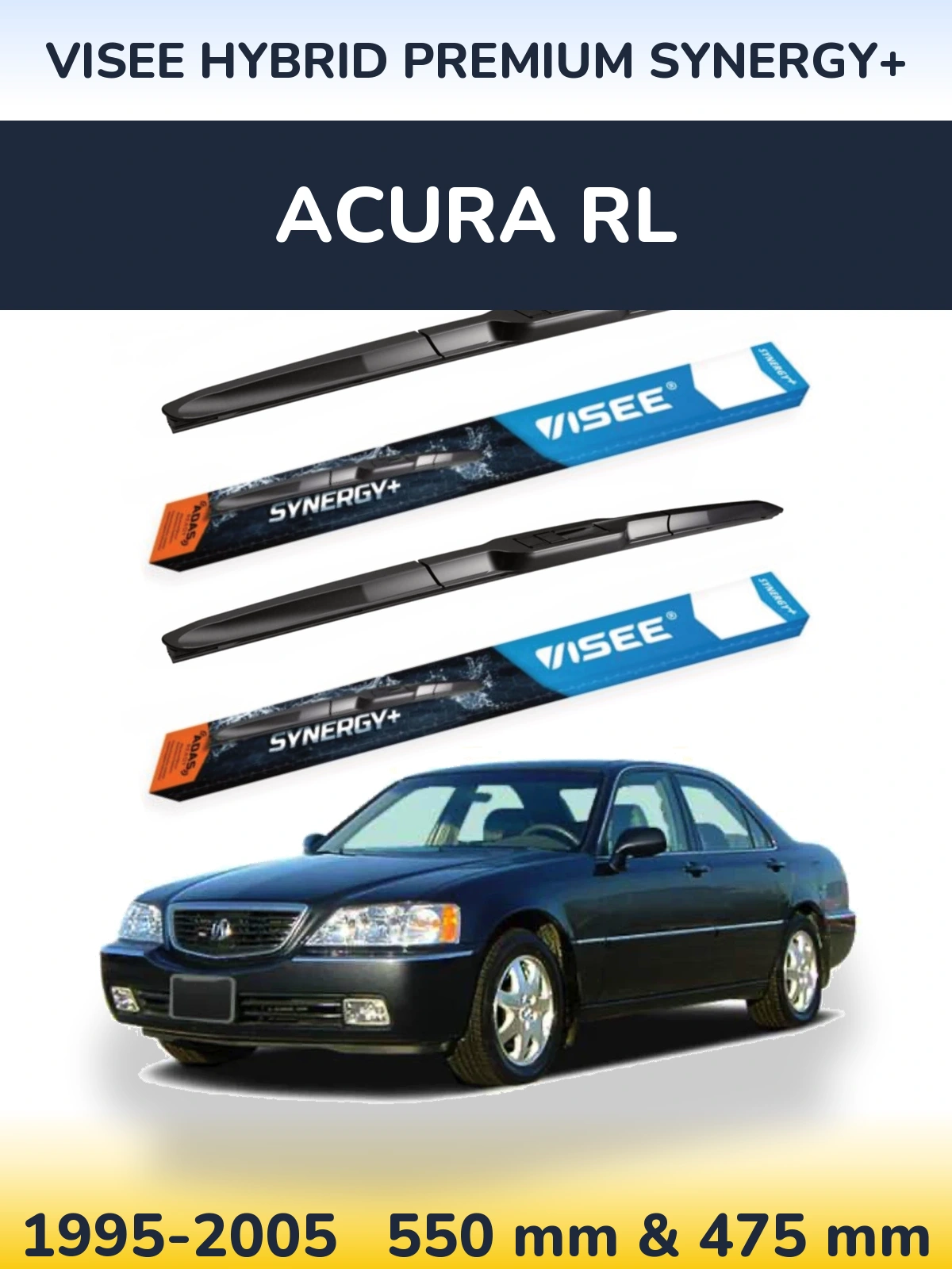 Torkarblad VISEE HYBRID PREMIUM SYNERGY+ för Acura RL
