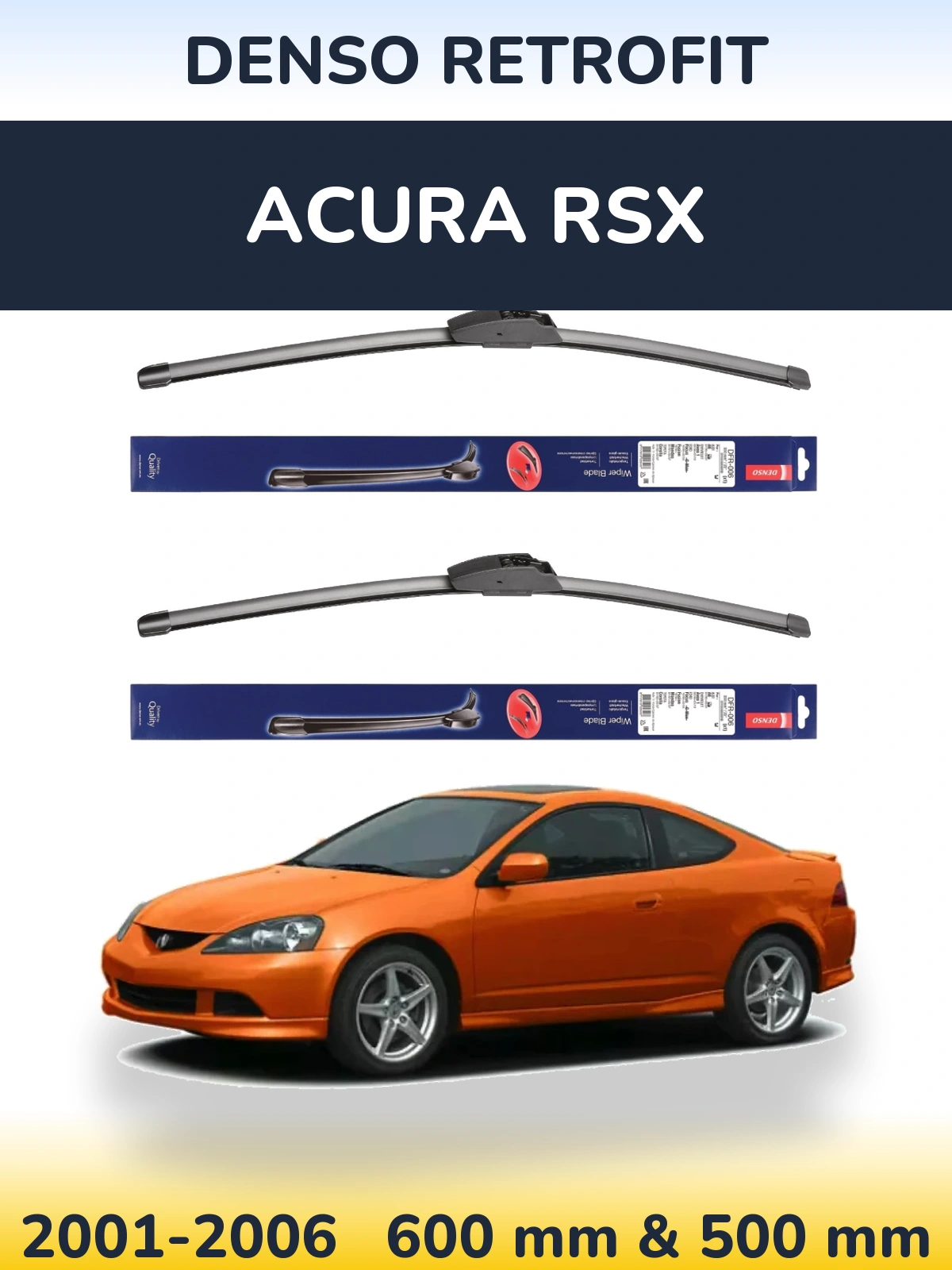 Torkarblad Denso Retrofit för Acura RSX
