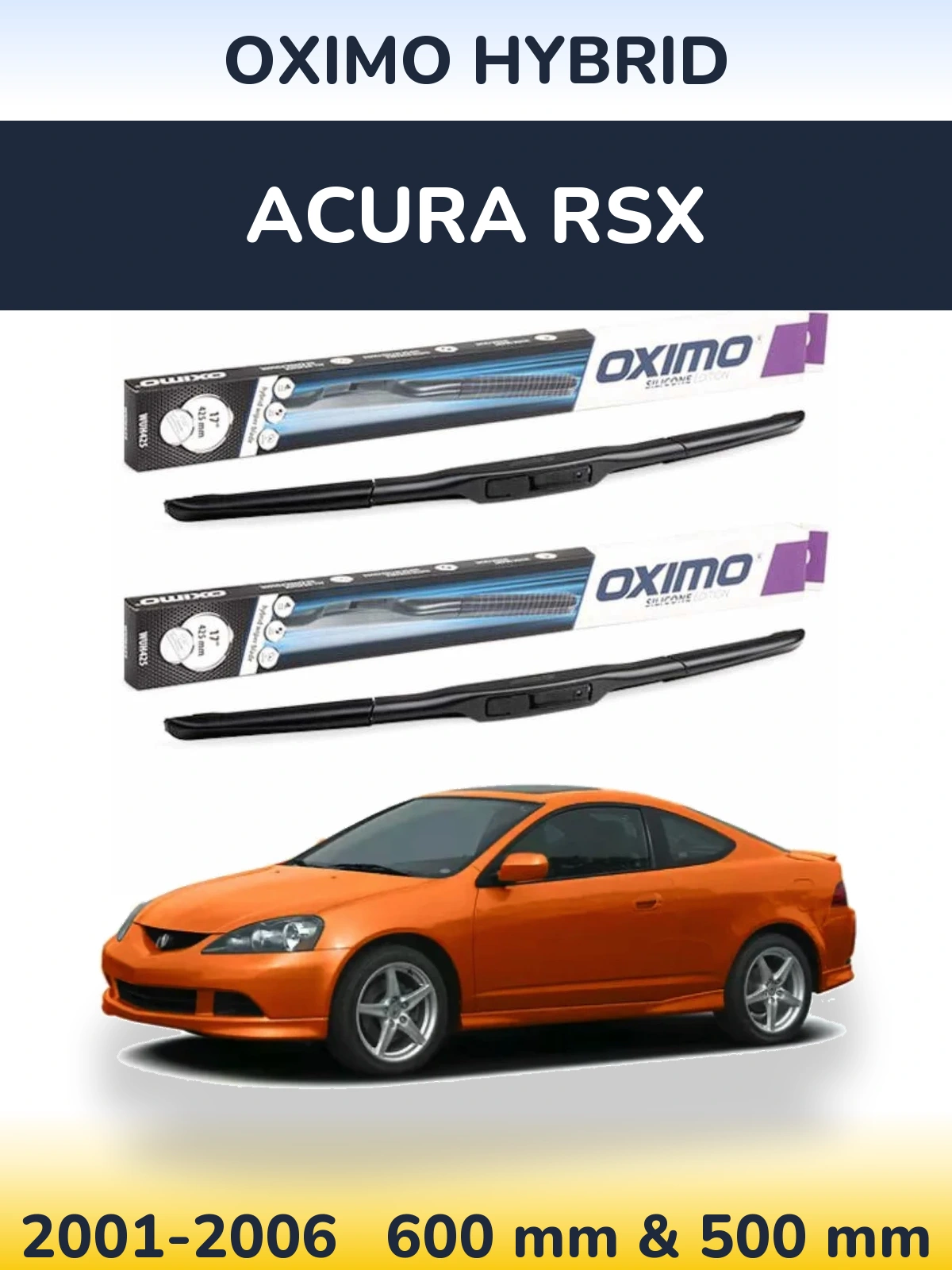 Torkarblad Oximo Hybrid för Acura RSX