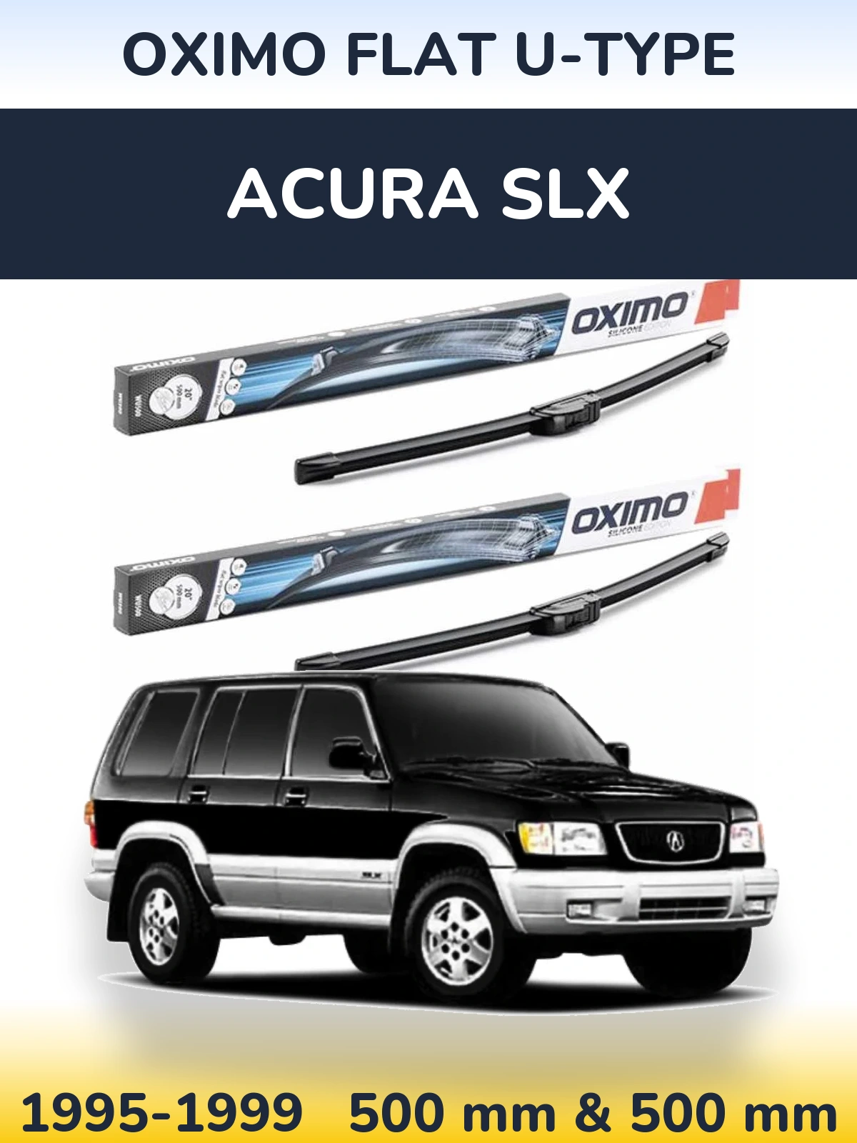 Torkarblad Oximo Flat U-type för Acura SLX