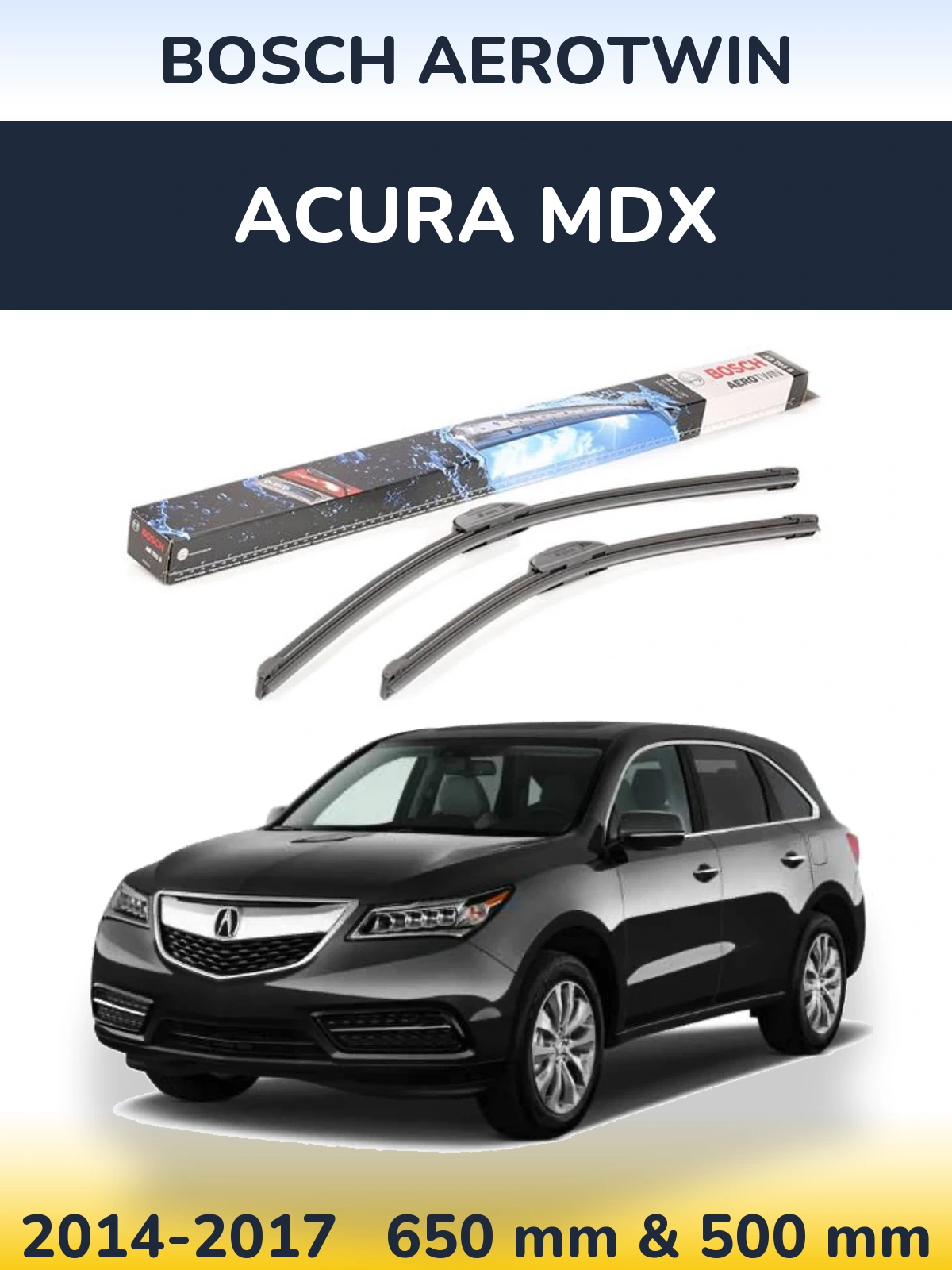 Torkarblad BOSCH AeroTwin för Acura MDX