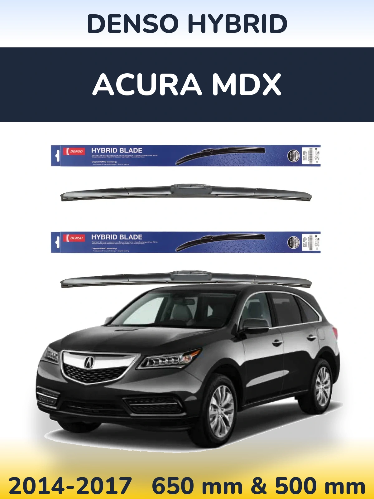 Torkarblad Denso Hybrid för Acura MDX