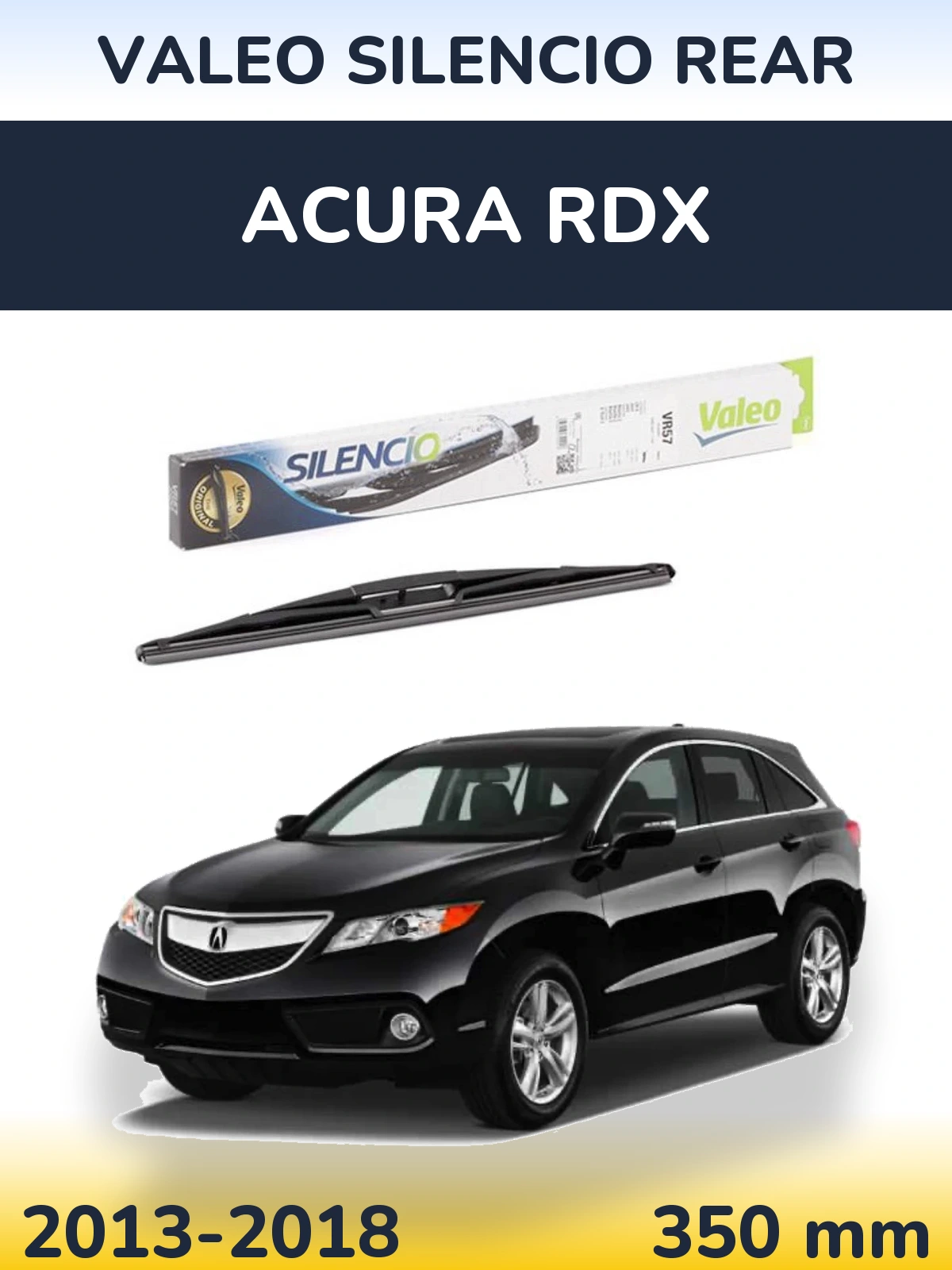 Torkarblad Valeo Silencio Rear för Acura RDX
