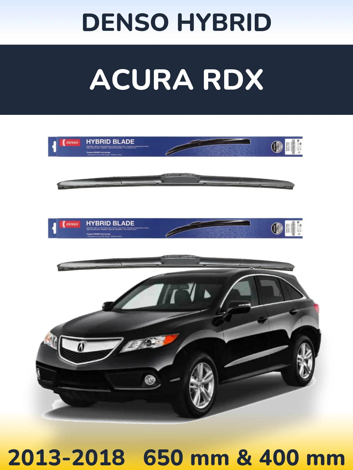 Torkarblad Denso Hybrid för Acura RDX