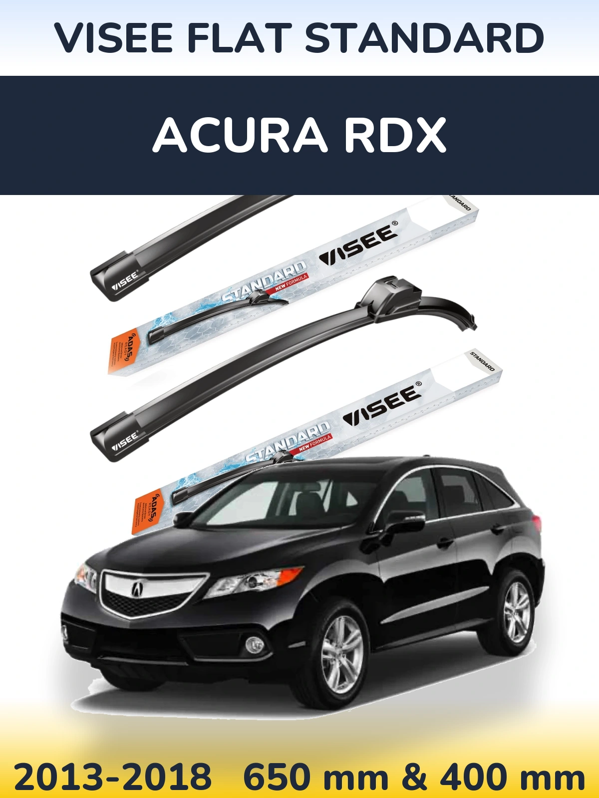 Torkarblad VISEE FLAT STANDARD för Acura RDX