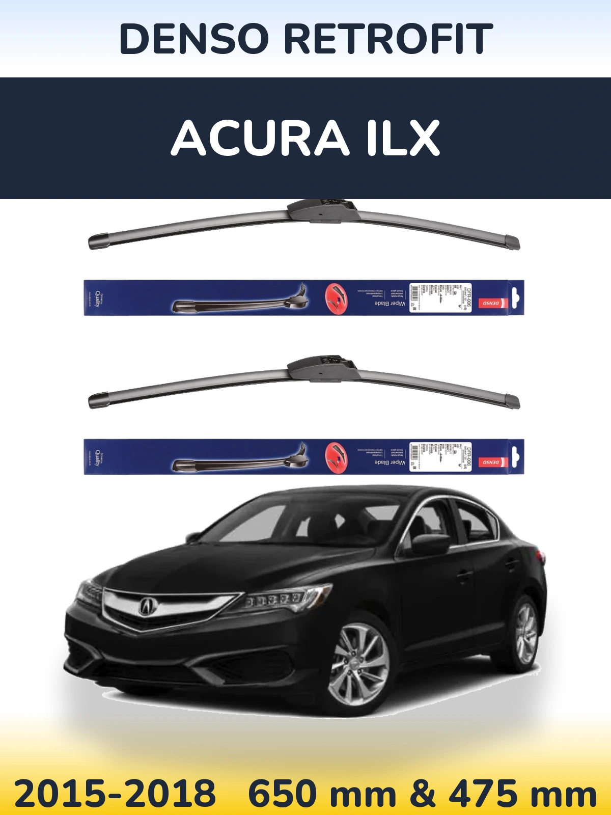 Torkarblad Denso Retrofit för Acura ILX
