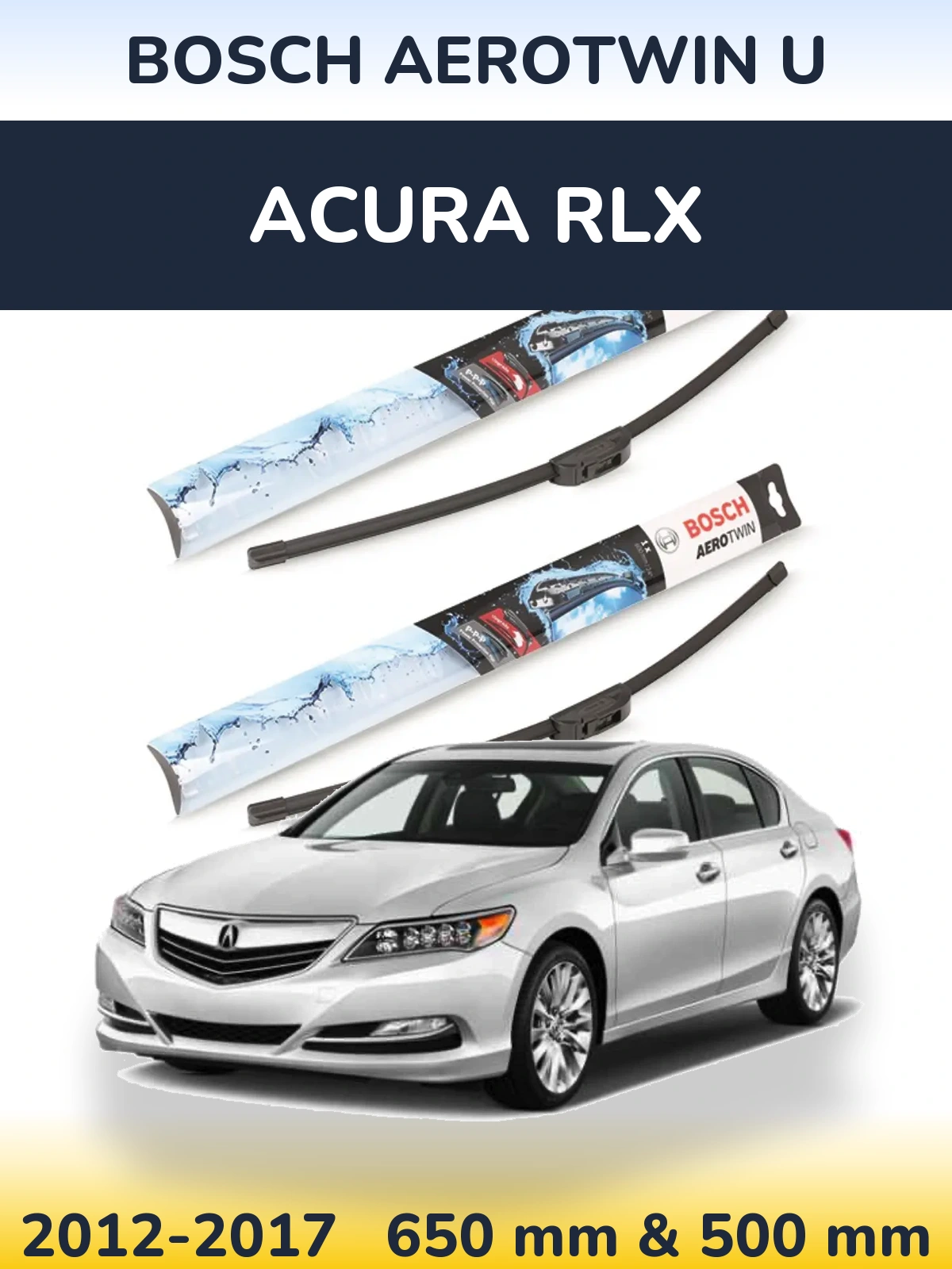Torkarblad BOSCH AeroTwin U för Acura RLX