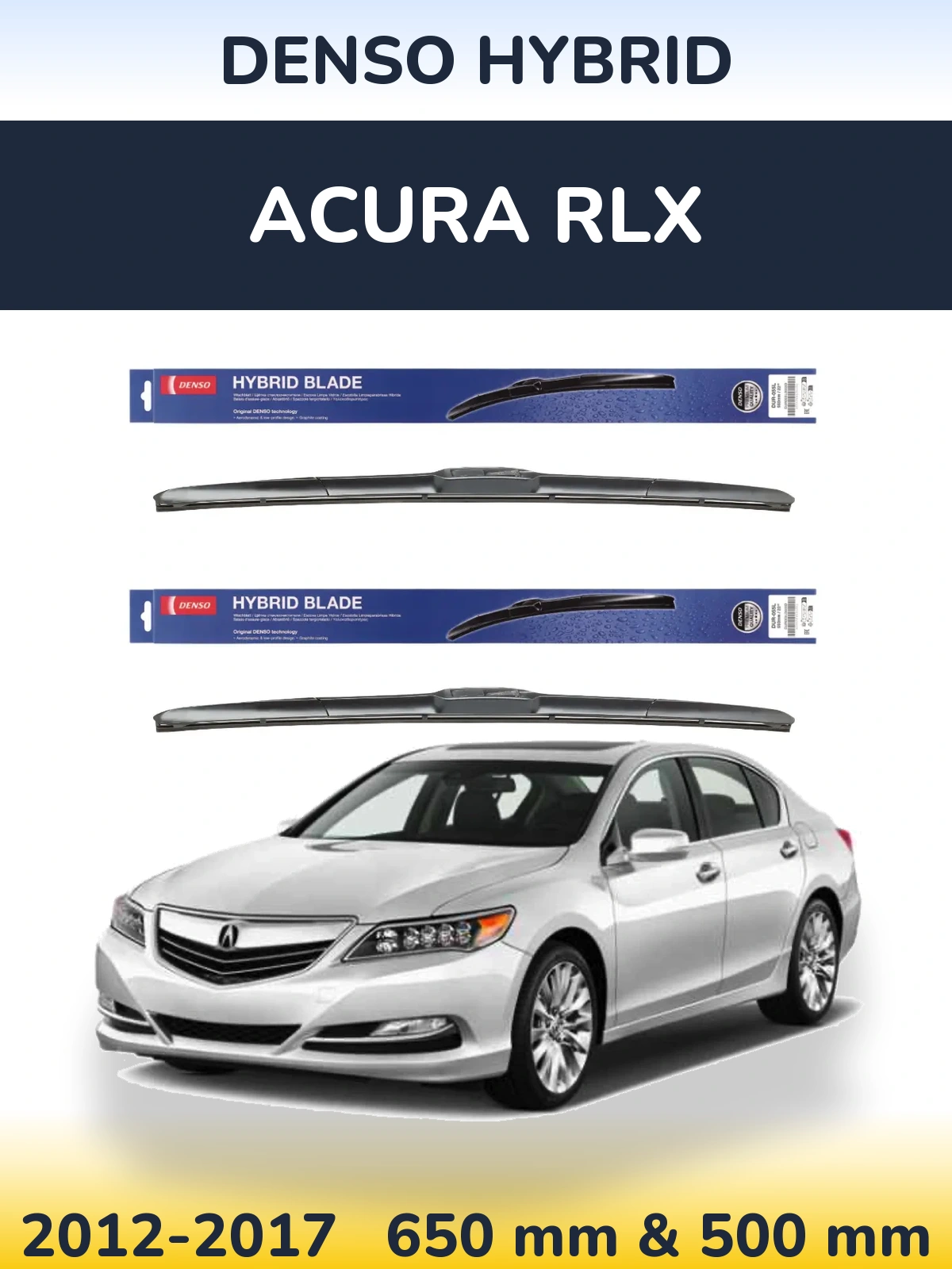 Torkarblad Denso Hybrid för Acura RLX