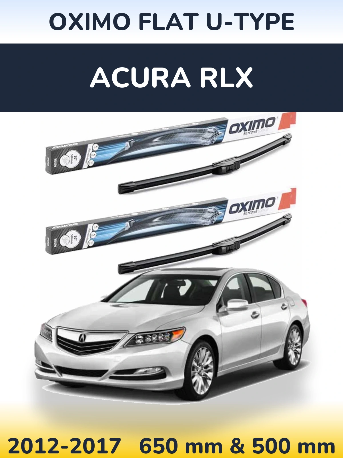 Torkarblad Oximo Flat U-type för Acura RLX
