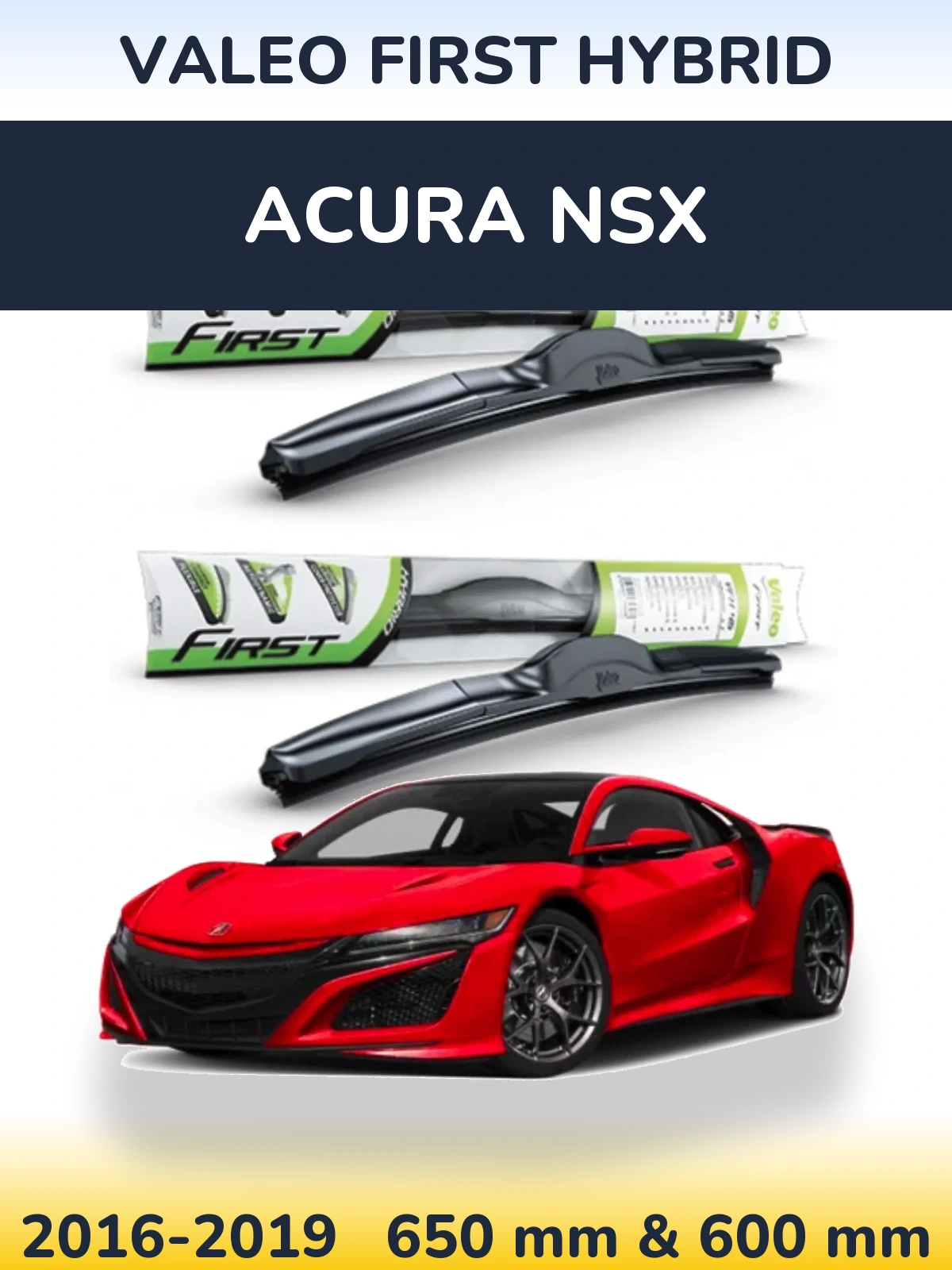 Torkarblad Valeo First Hybrid för Acura NSX