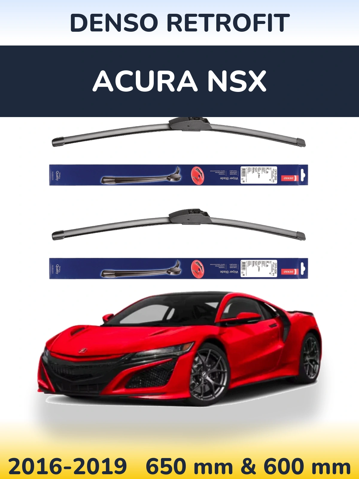 Torkarblad Denso Retrofit för Acura NSX