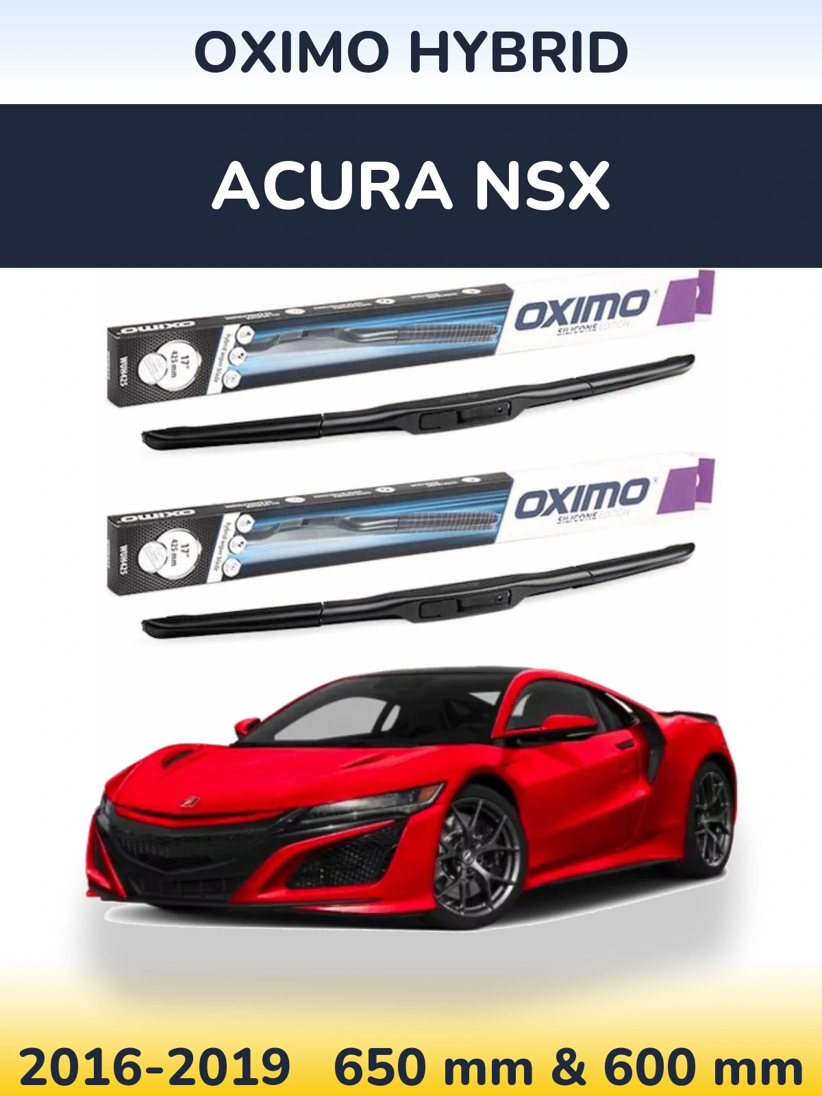 Torkarblad Oximo Hybrid för Acura NSX