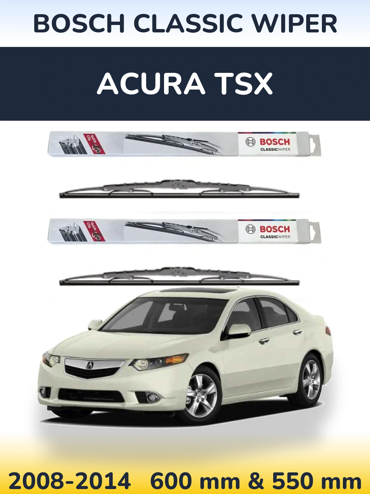 Torkarblad BOSCH Classic Wiper för Acura TSX