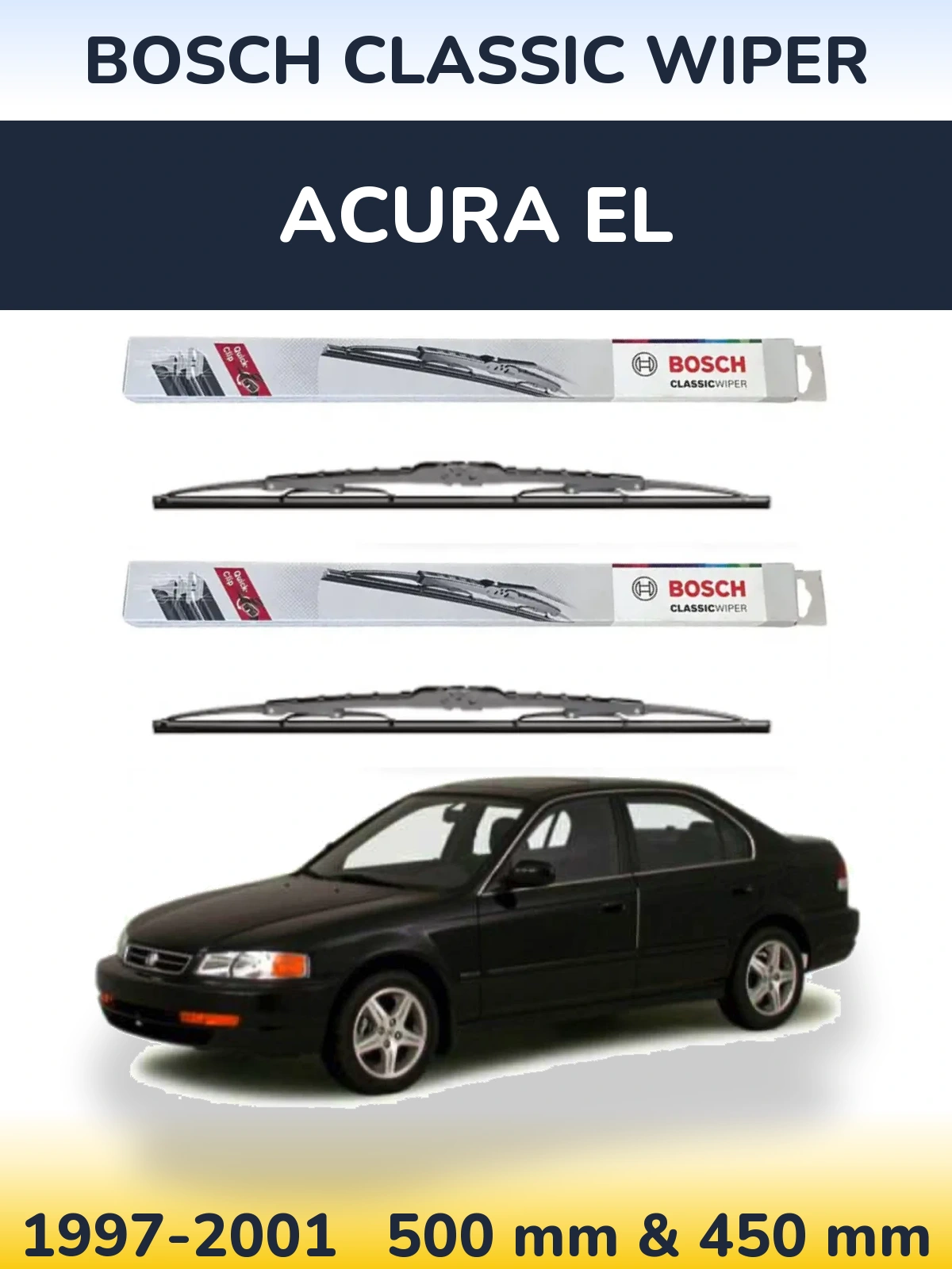 Torkarblad BOSCH Classic Wiper för Acura EL