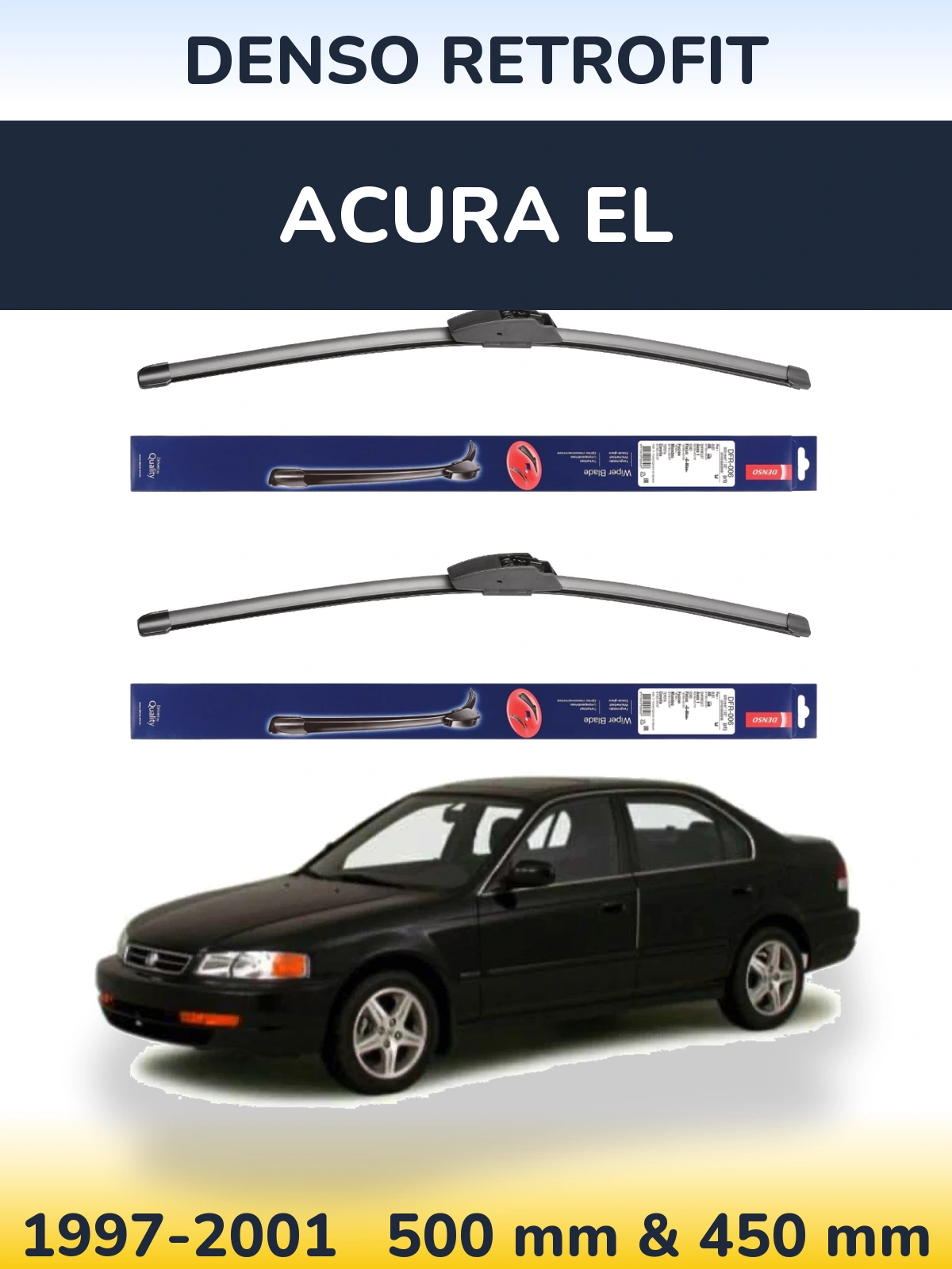 Torkarblad Denso Retrofit för Acura EL