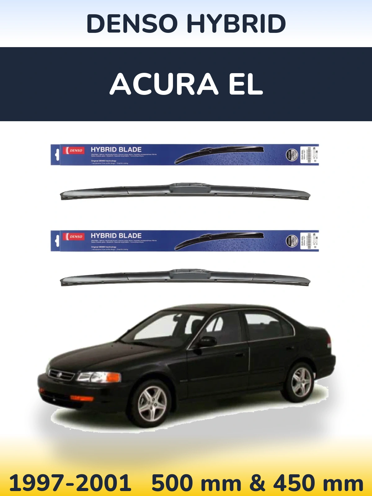Torkarblad Denso Hybrid för Acura EL