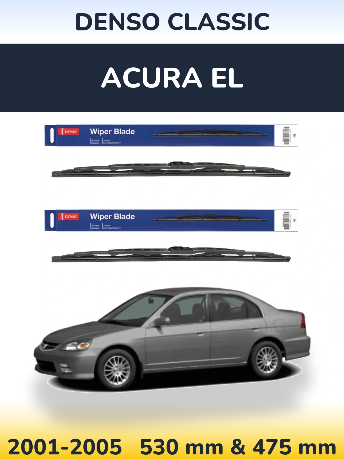 Torkarblad Denso Classic för Acura EL