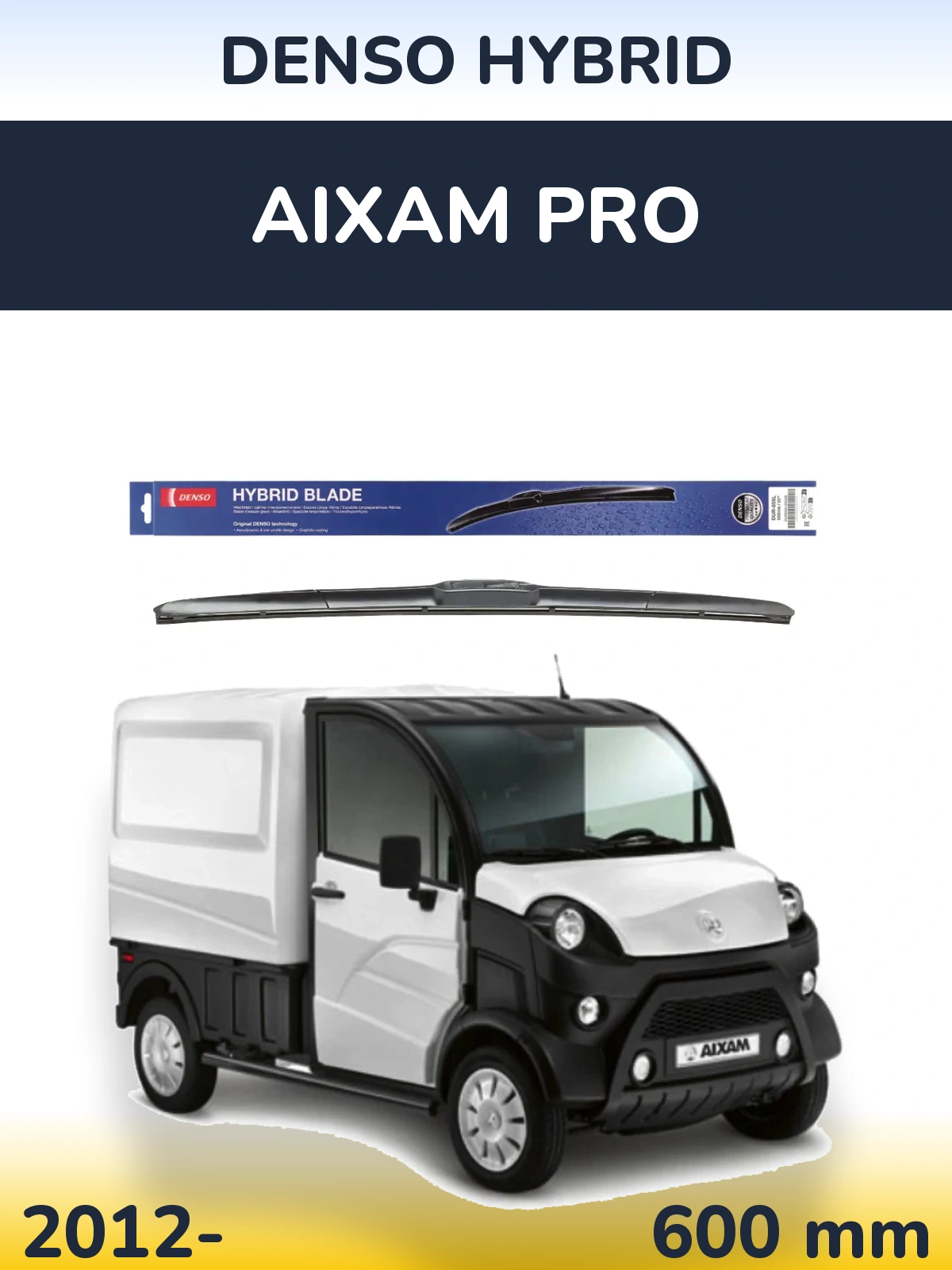 Torkarblad Denso Hybrid för Aixam PRO