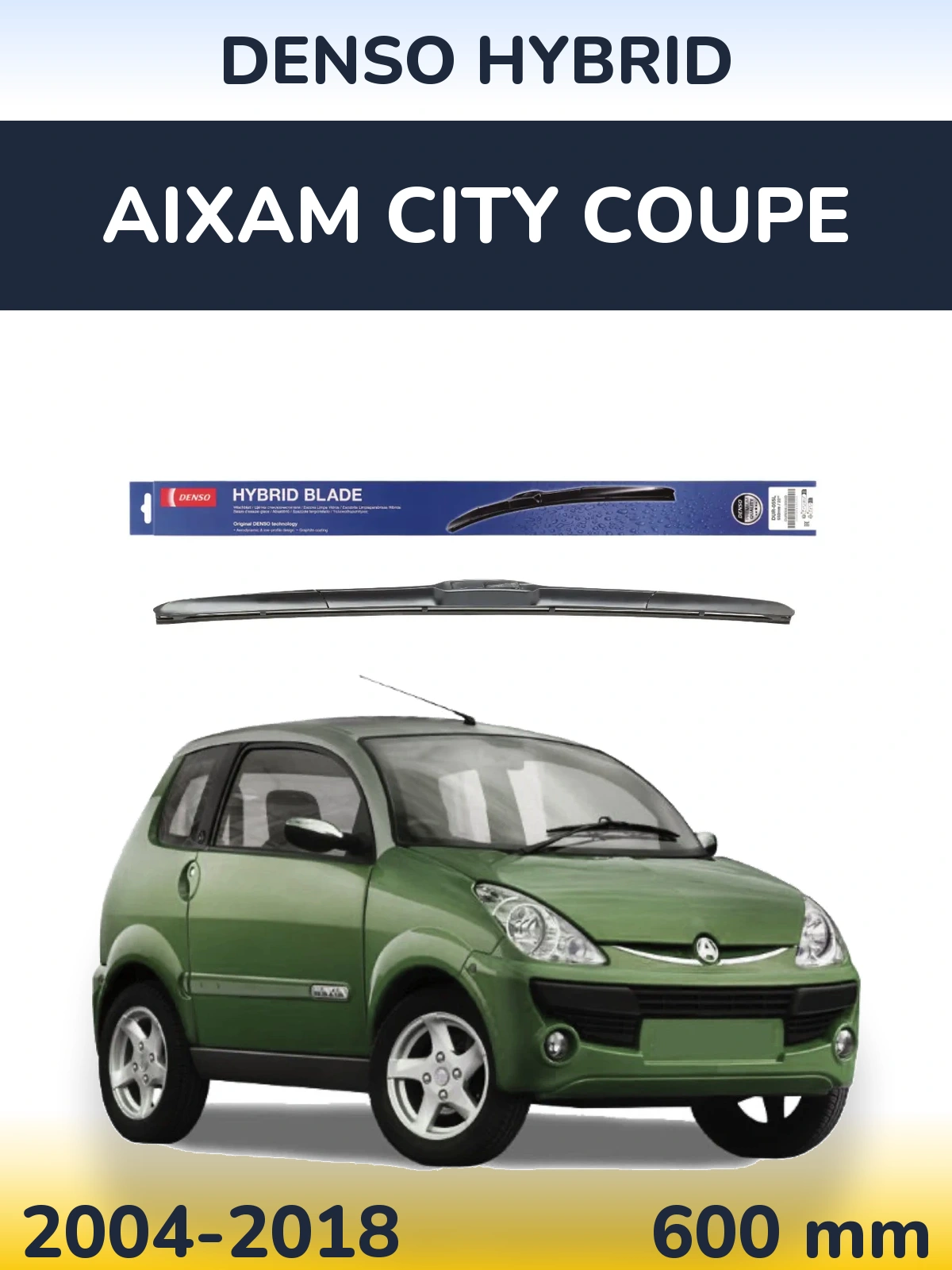 Torkarblad Denso Hybrid för Aixam City Coupe