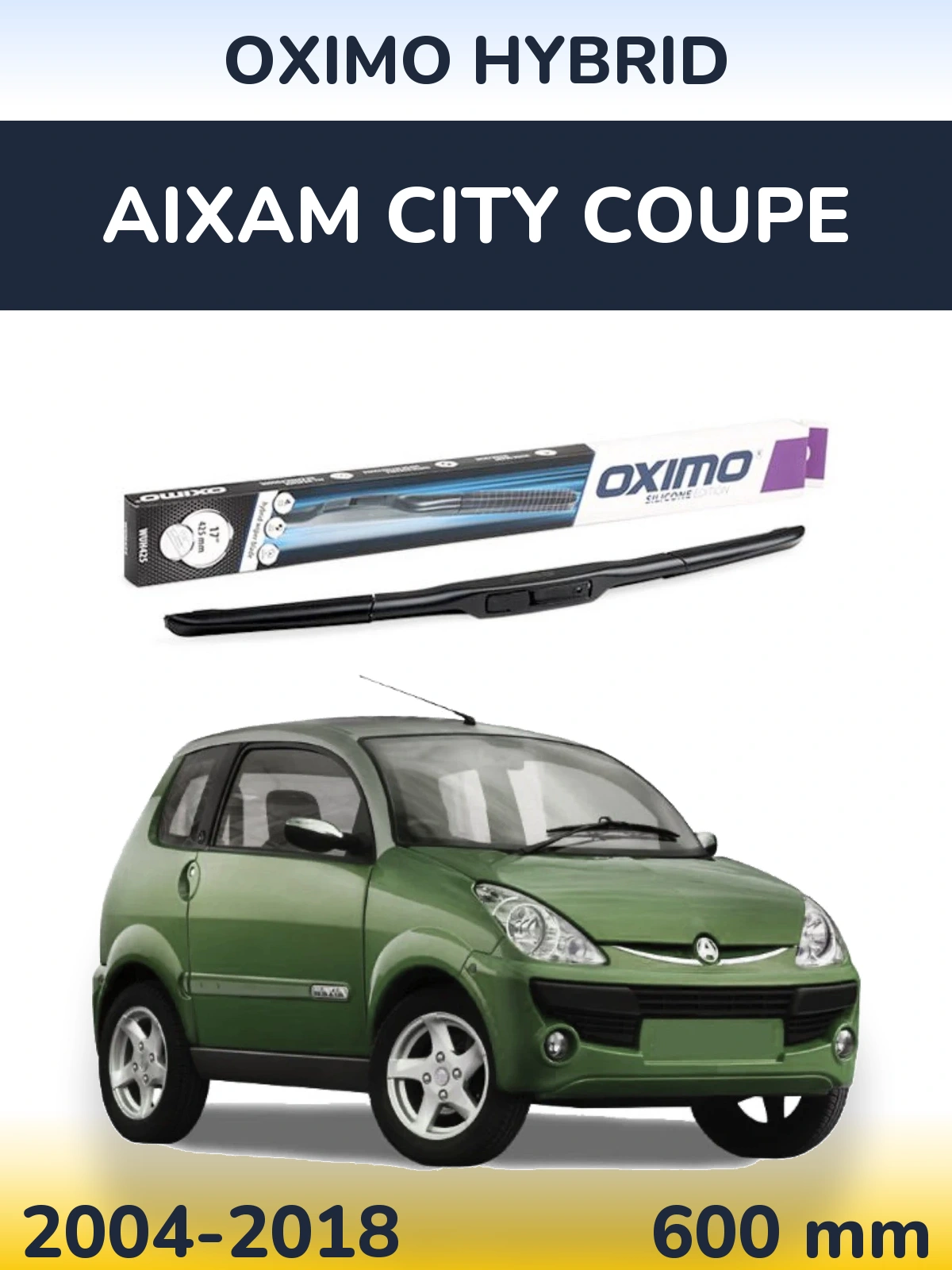 Torkarblad Oximo Hybrid för Aixam City Coupe