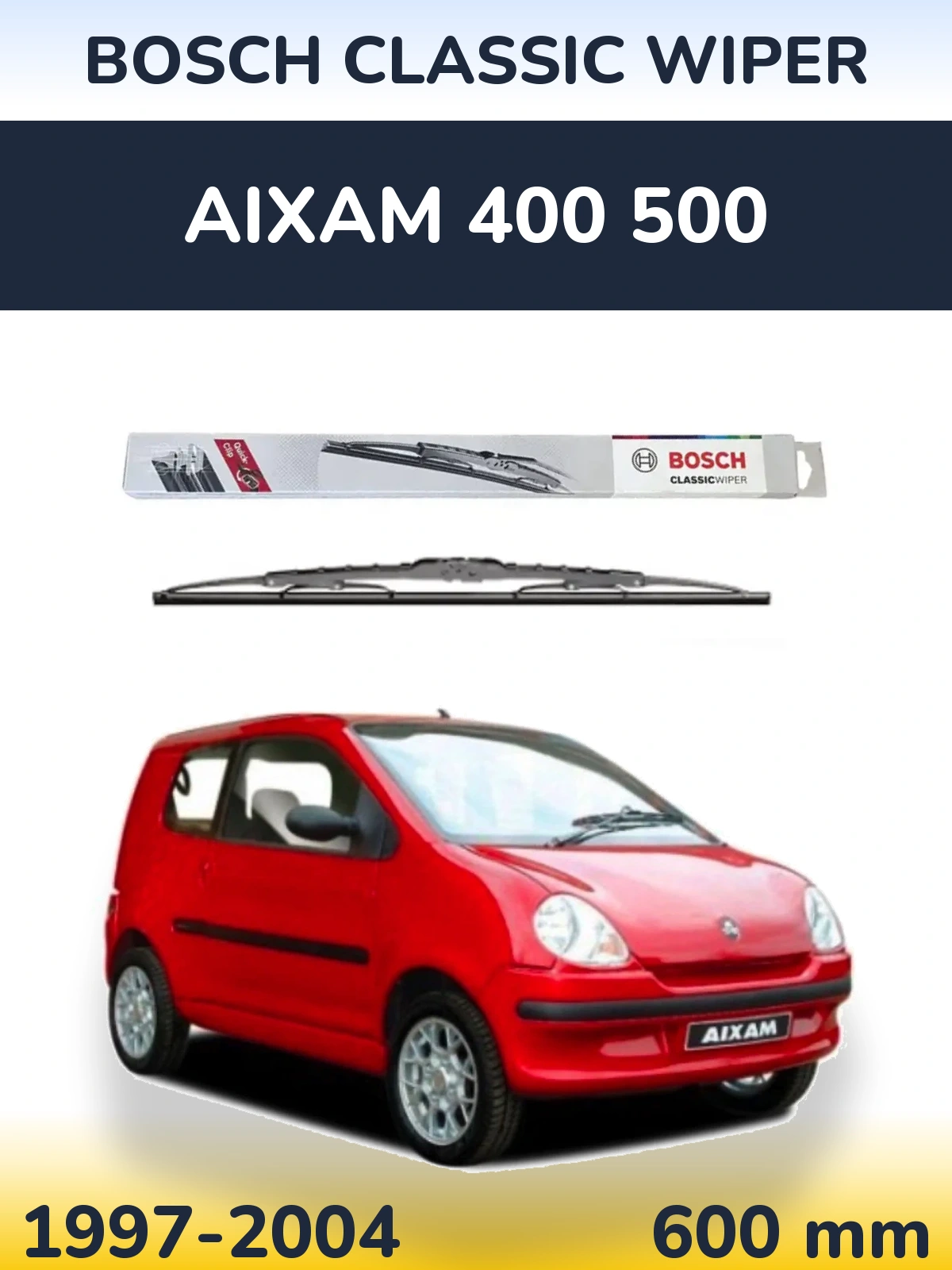 Torkarblad BOSCH Classic Wiper för Aixam 400 500