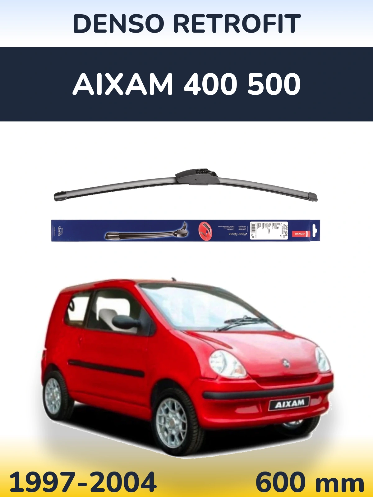 Torkarblad Denso Retrofit för Aixam 400 500