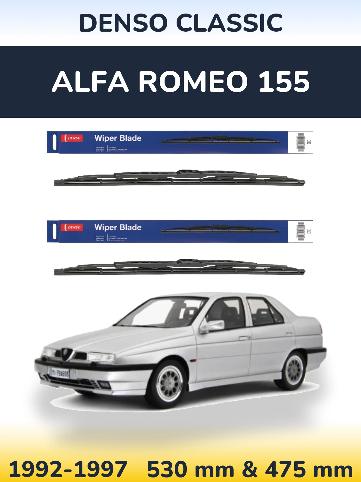 Torkarblad Denso Classic för Alfa Romeo 155
