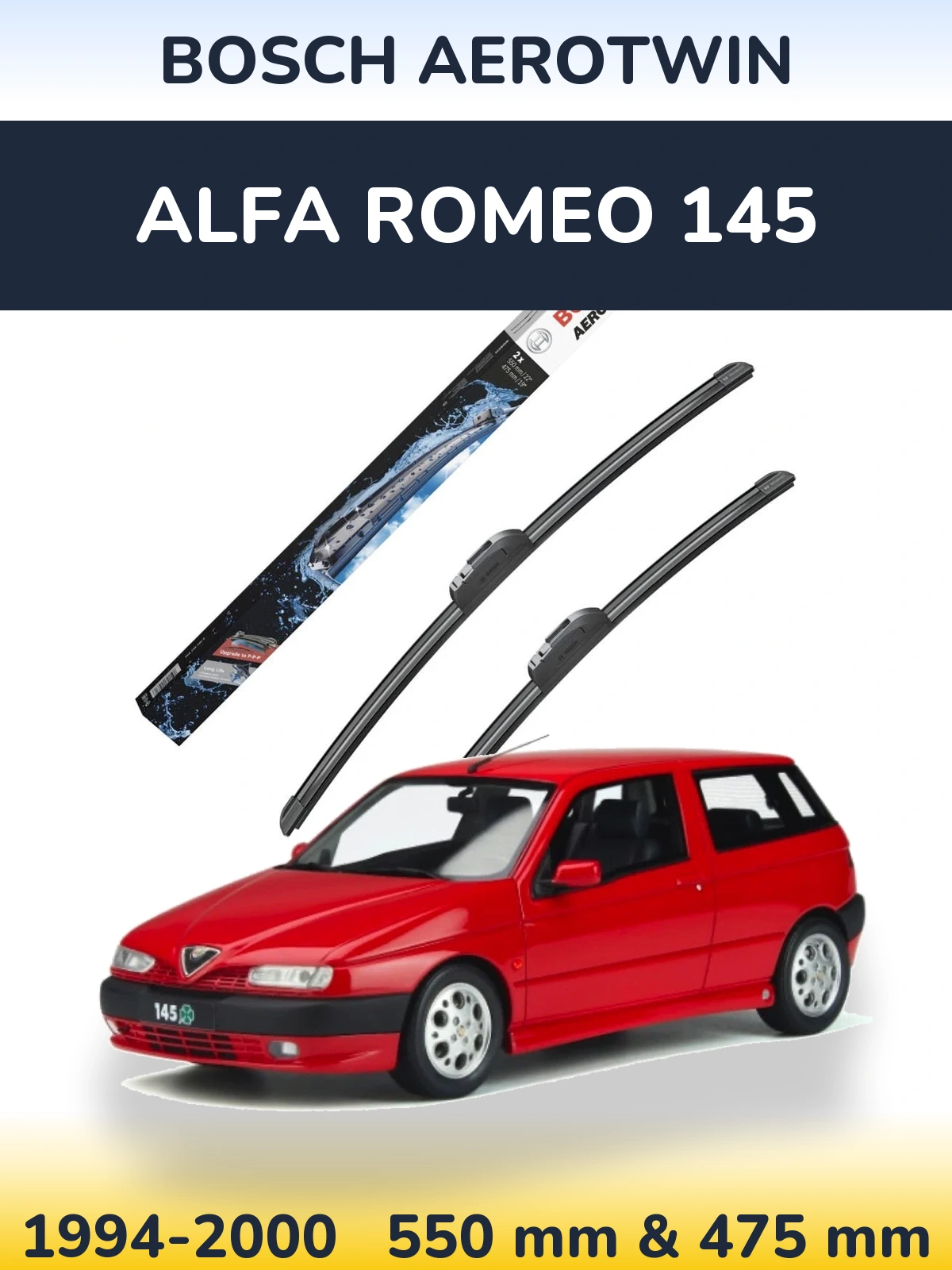 Torkarblad BOSCH AeroTwin för Alfa Romeo 145