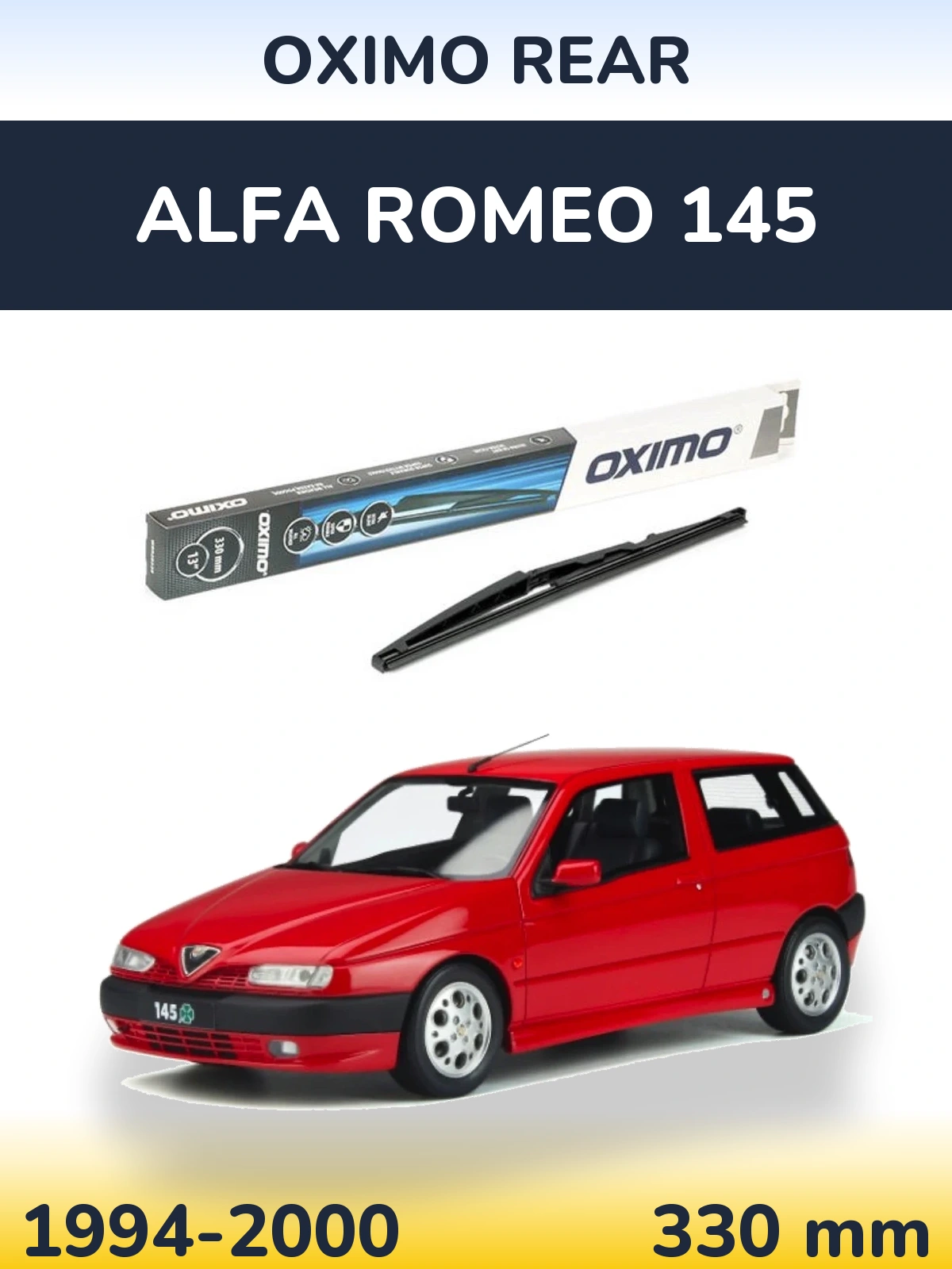Задний дворник Oximo Rear 330 мм для Alfa Romeo 145 1994-2000