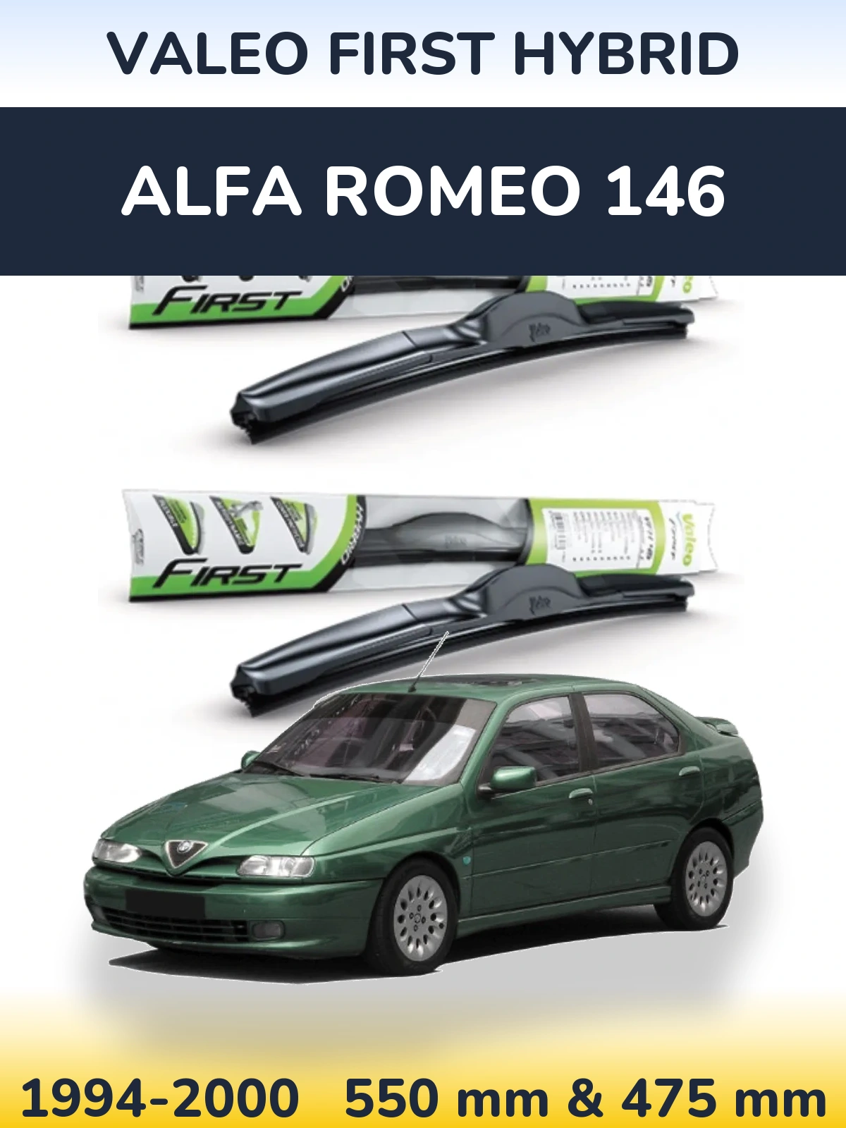 Torkarblad Valeo First Hybrid för Alfa Romeo 146