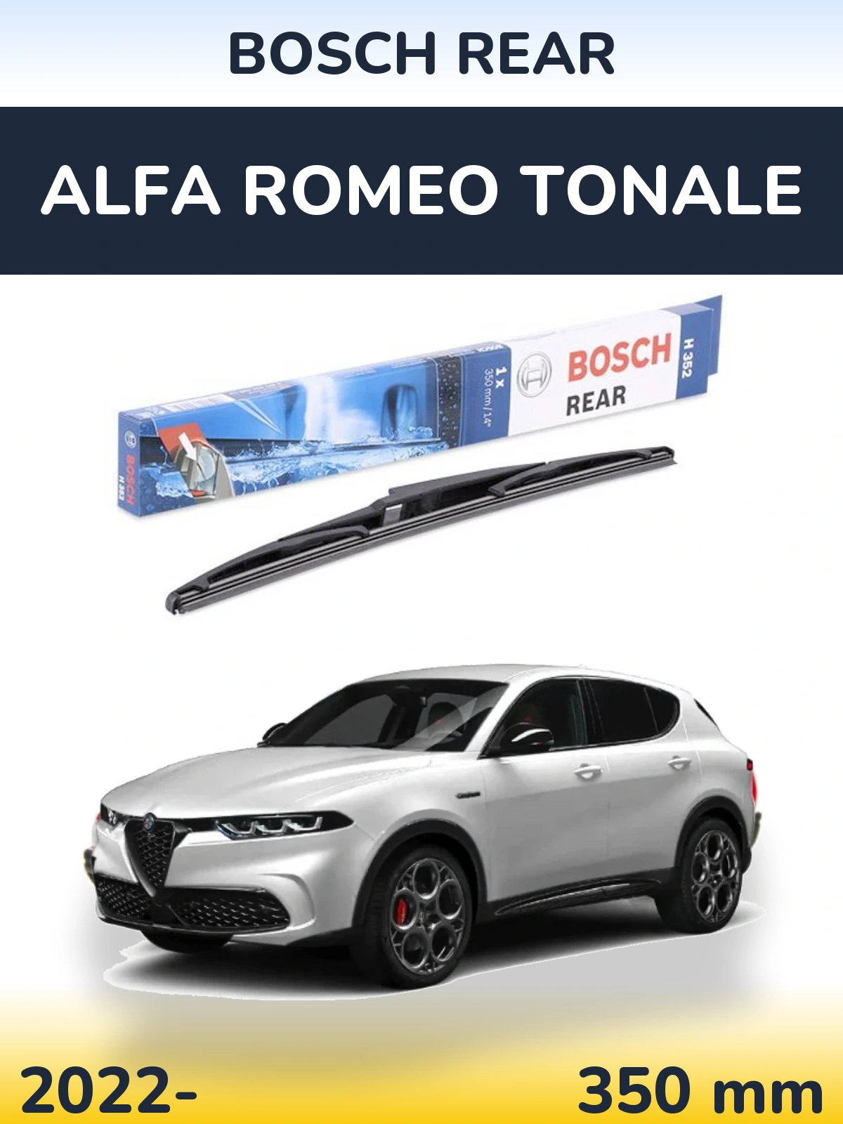Torkarblad BOSCH Rear för Alfa Romeo Tonale