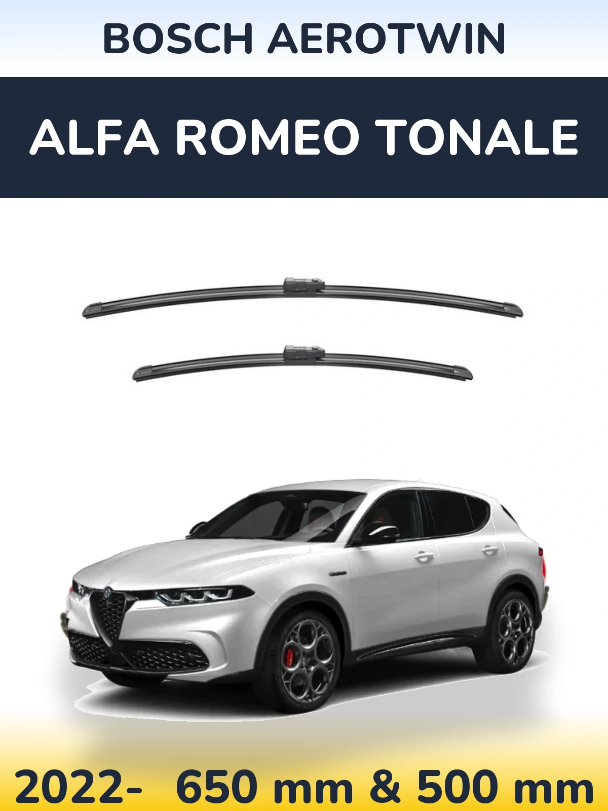 Torkarblad BOSCH AeroTwin för Alfa Romeo Tonale
