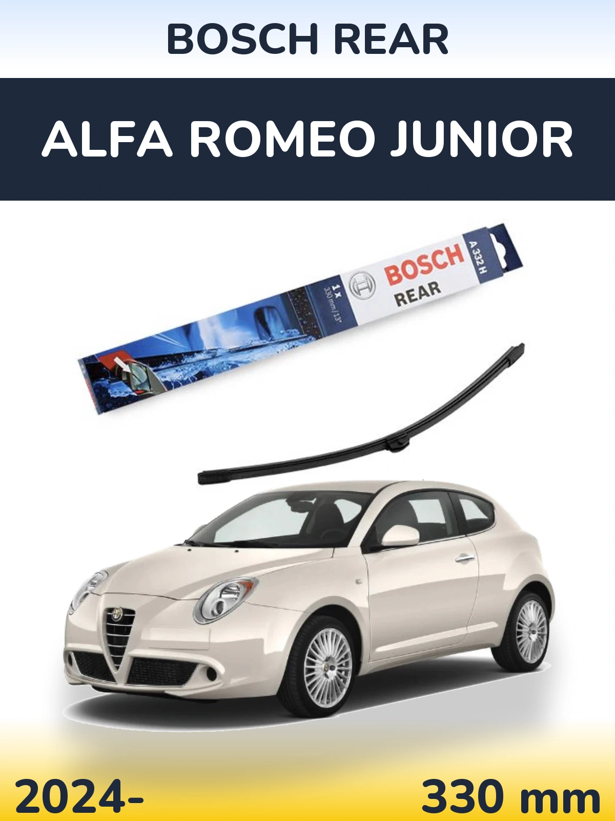 Torkarblad BOSCH Rear för Alfa Romeo Junior