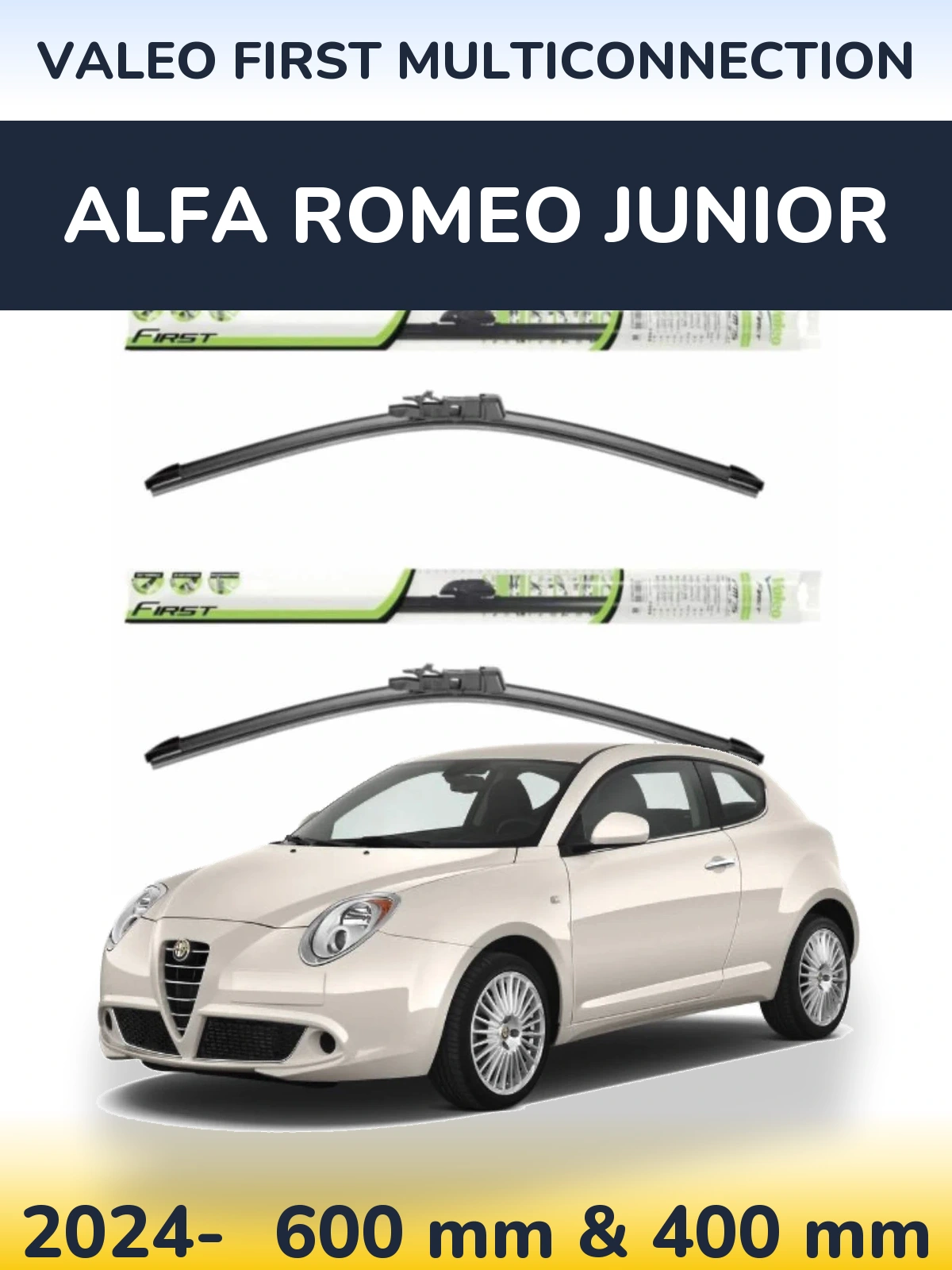 Torkarblad Valeo First MultiConnection för Alfa Romeo Junior