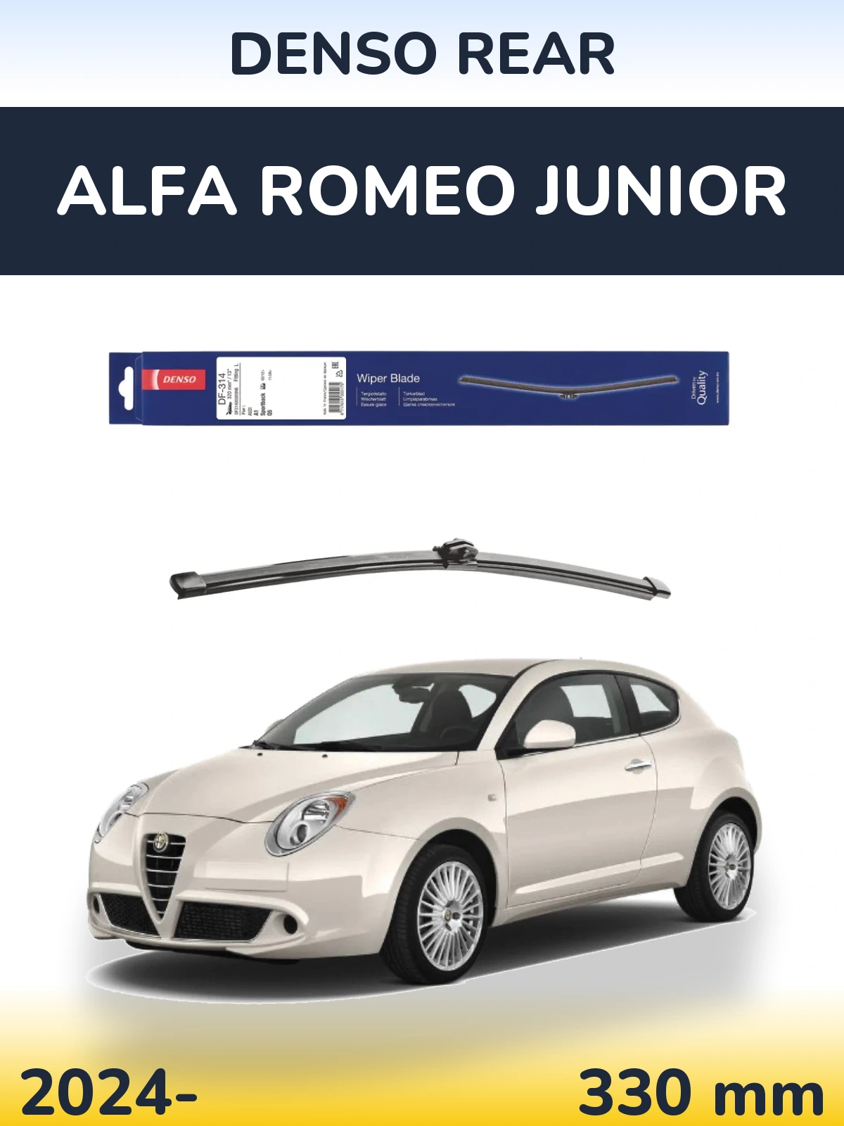 Torkarblad Denso Rear för Alfa Romeo Junior