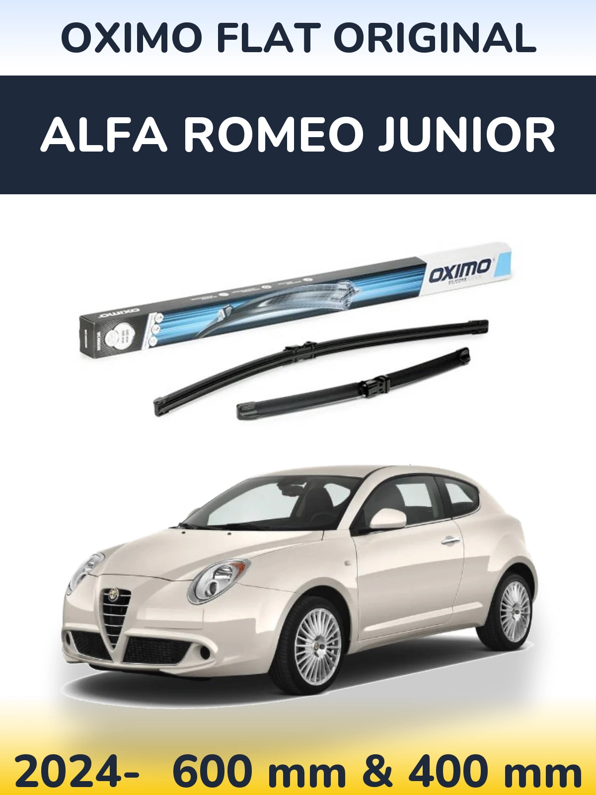 Torkarblad Oximo Flat Original för Alfa Romeo Junior