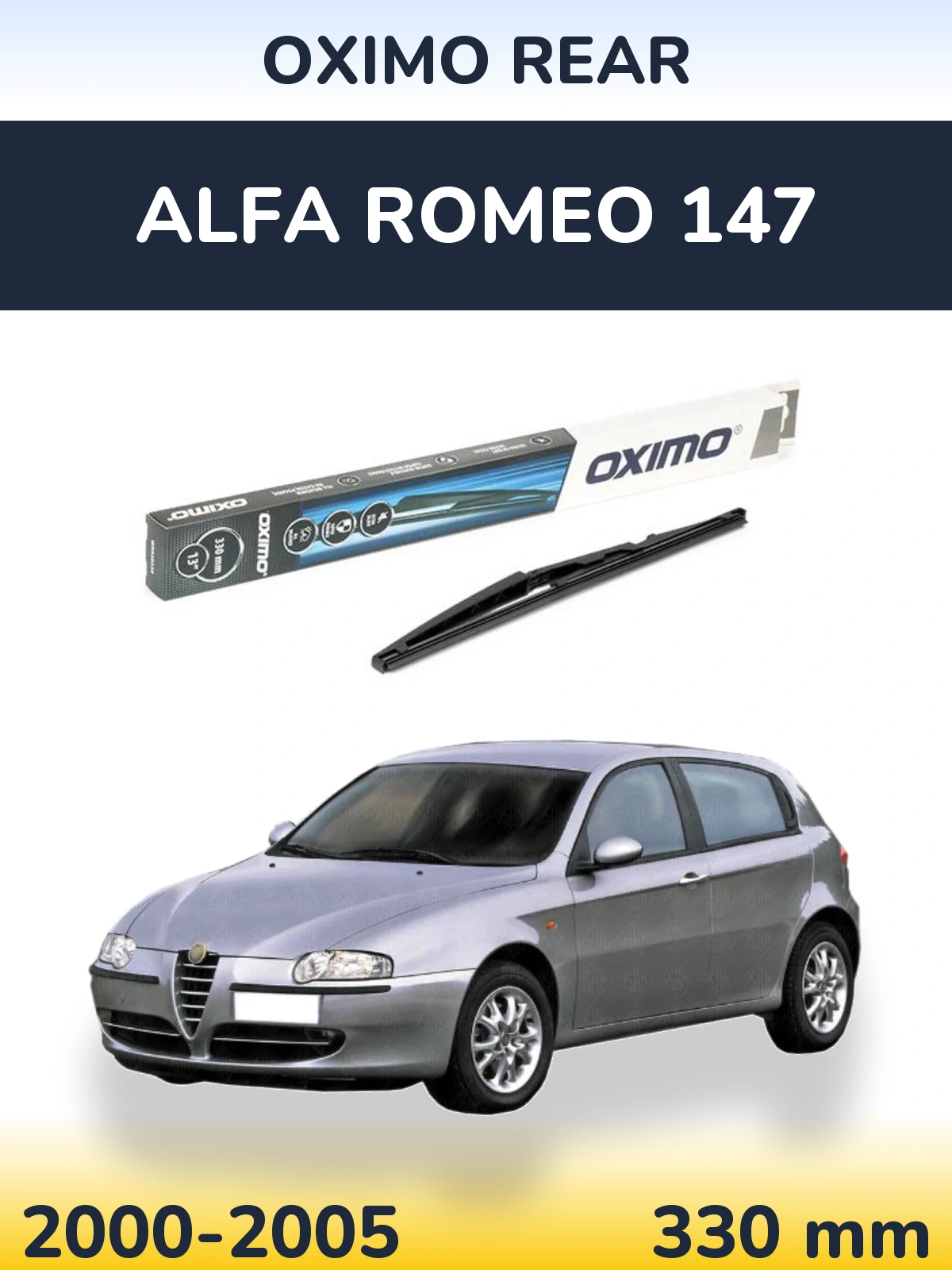 Torkarblad Oximo Rear för Alfa Romeo 147
