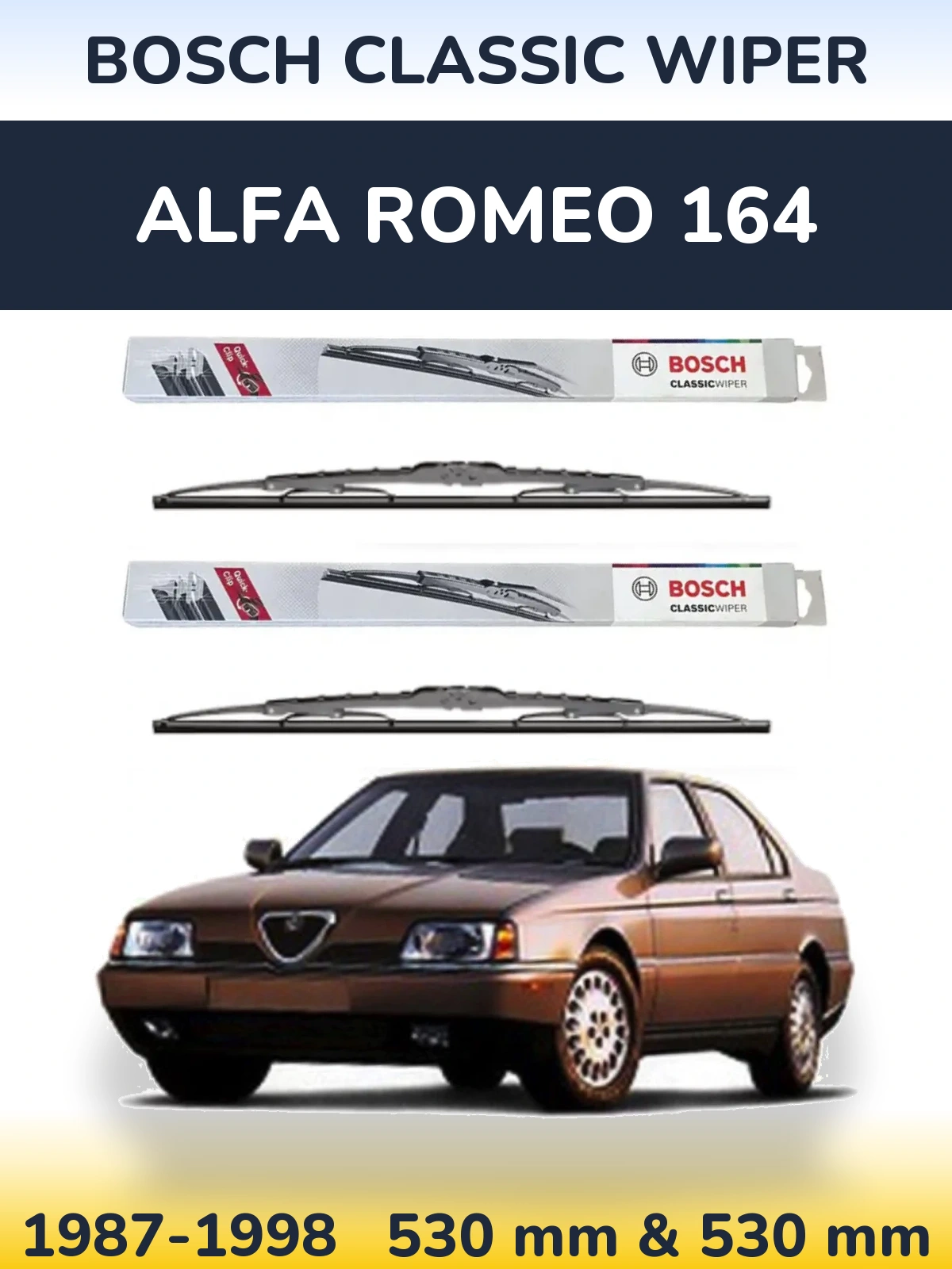 Torkarblad BOSCH Classic Wiper för Alfa Romeo 164