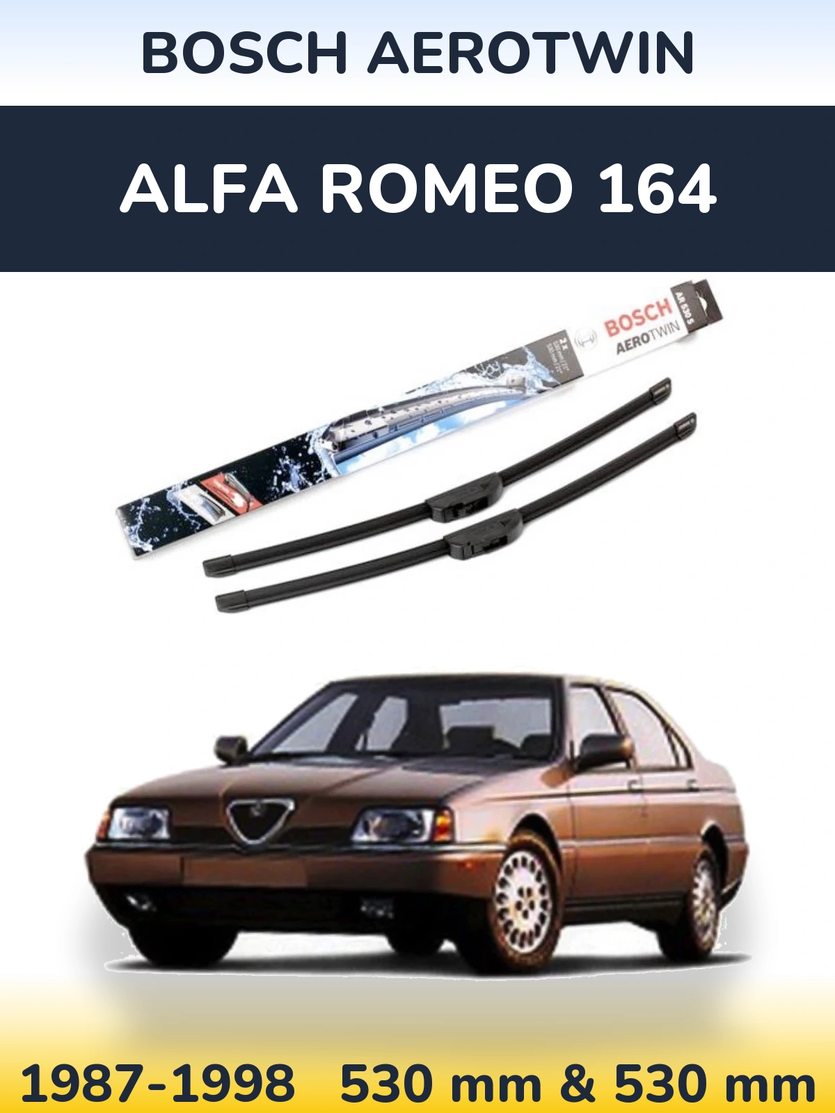 Torkarblad BOSCH AeroTwin för Alfa Romeo 164