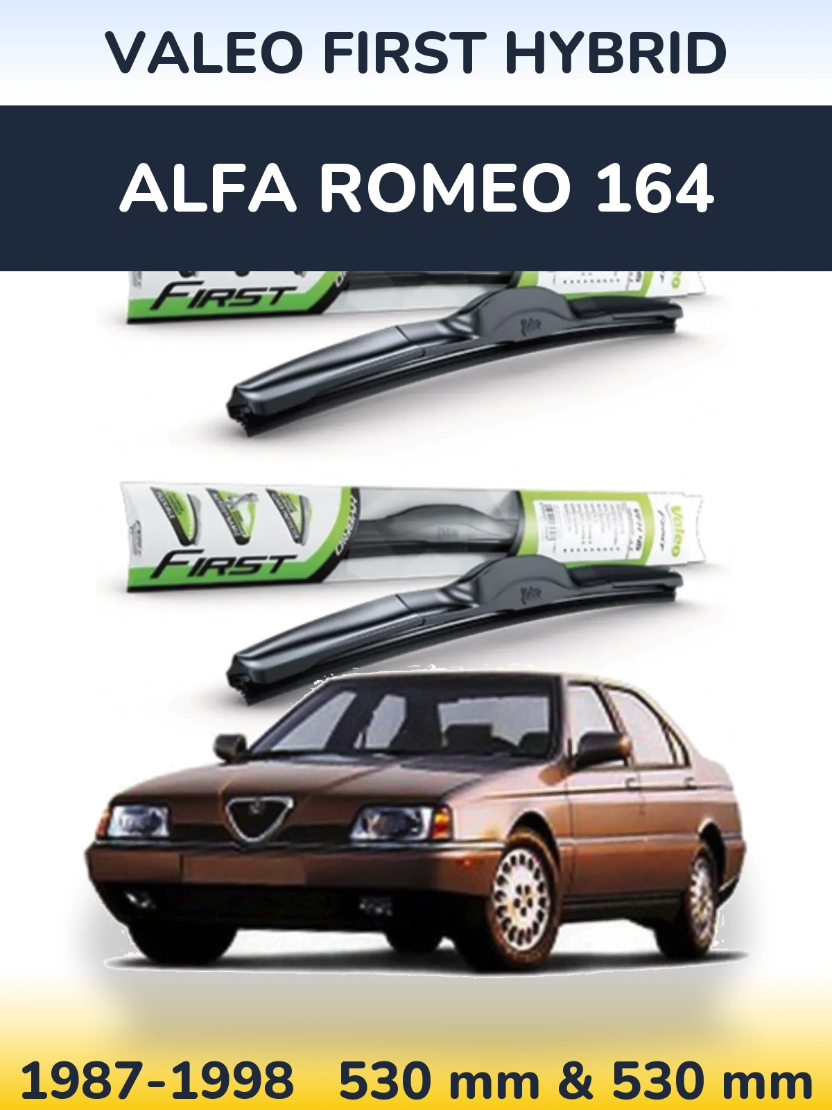Torkarblad Valeo First Hybrid för Alfa Romeo 164