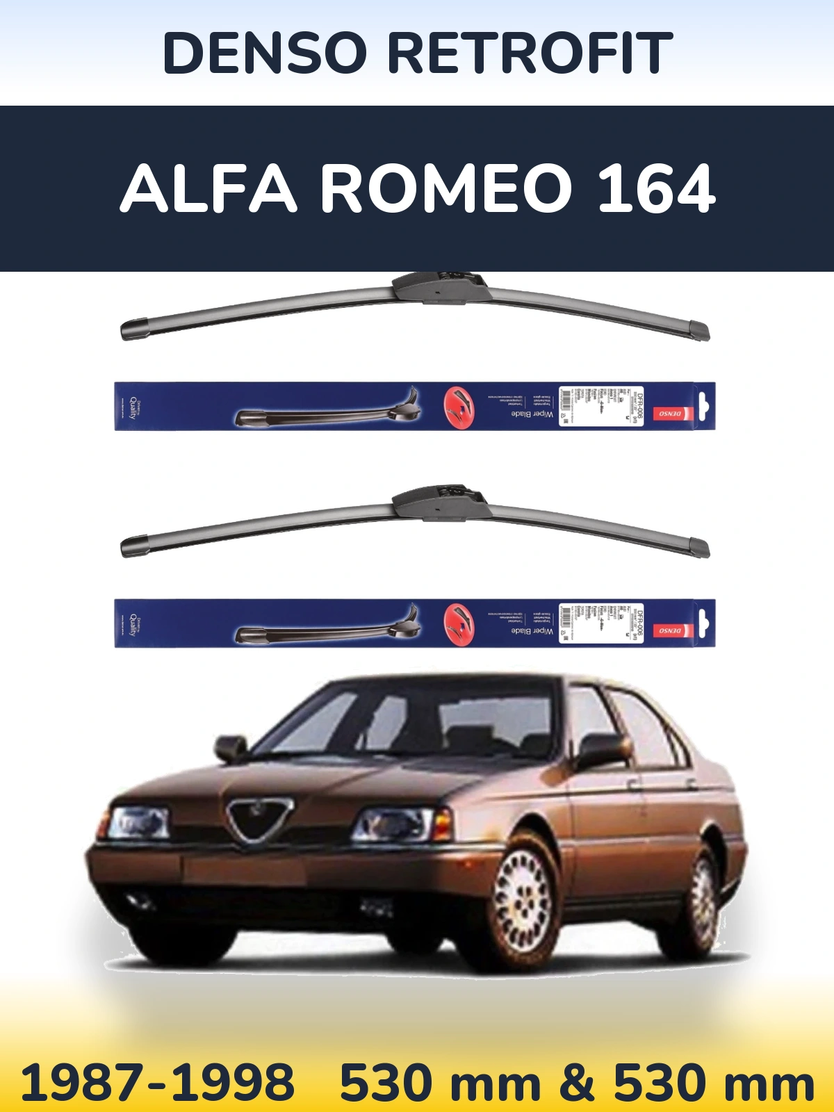 Torkarblad Denso Retrofit för Alfa Romeo 164