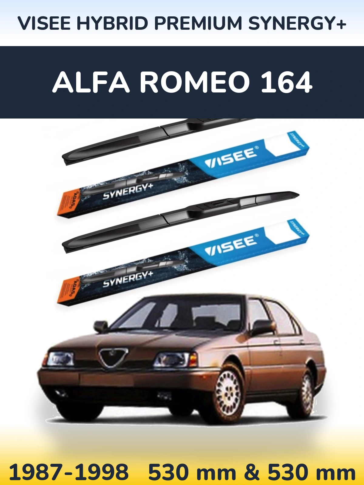 Torkarblad VISEE HYBRID PREMIUM SYNERGY+ för Alfa Romeo 164