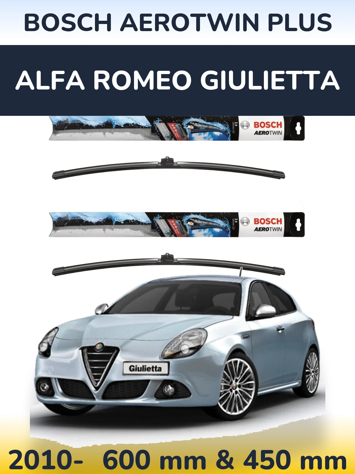 Torkarblad BOSCH AeroTwin Plus för Alfa Romeo Giulietta